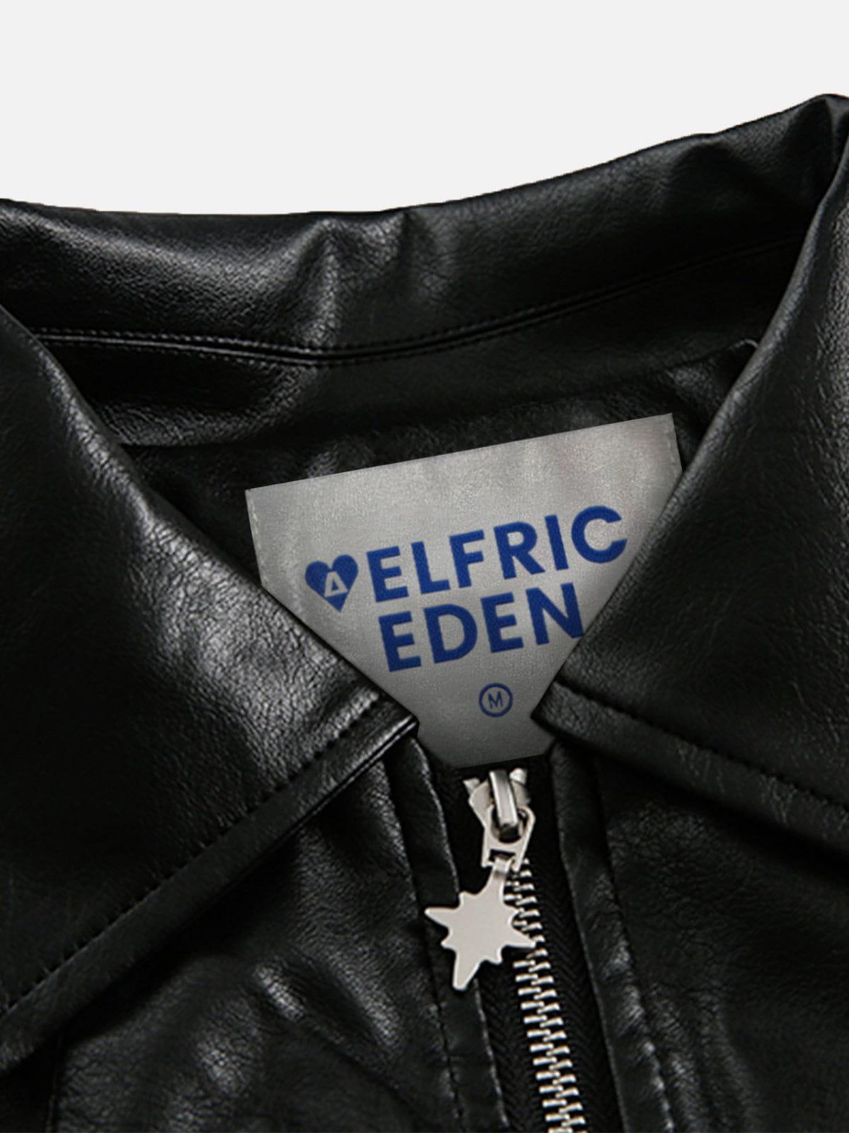 Aelfric Eden Multi Zipper Faux Leather Jacket Product Image