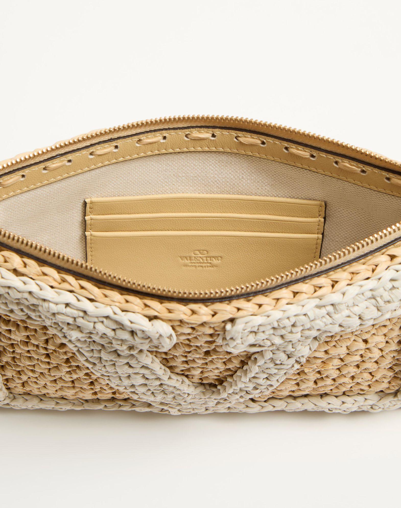 Valentino Garavani Viva Superstar Synthetic Raffia Pouch Product Image