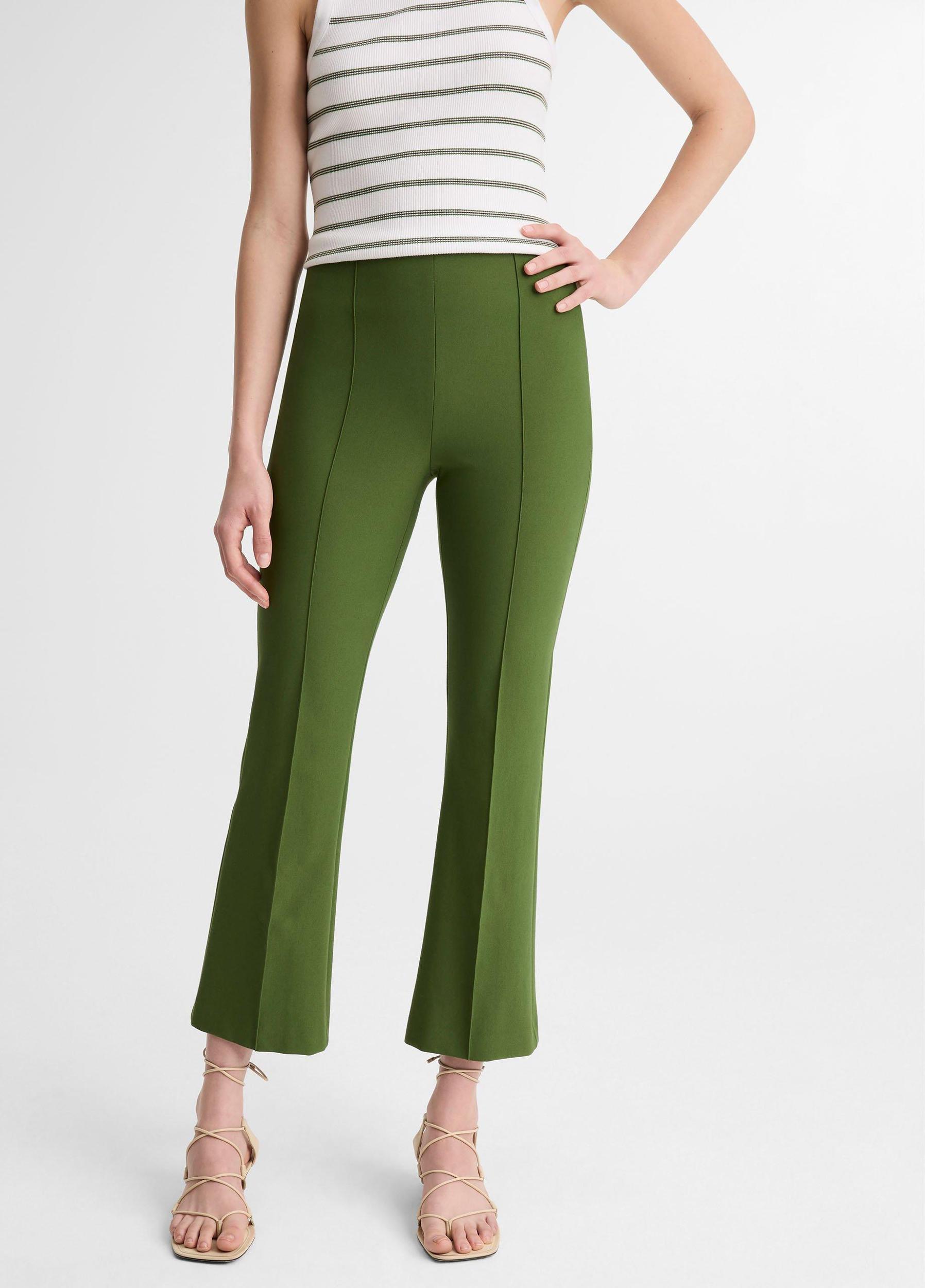 Niki Mid-Rise Pintuck Crop Flare Pant Product Image