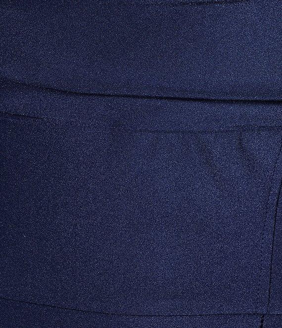 City Vibe Plus Size Scoop Neck Spaghetti Strap Tie Back Dress Product Image