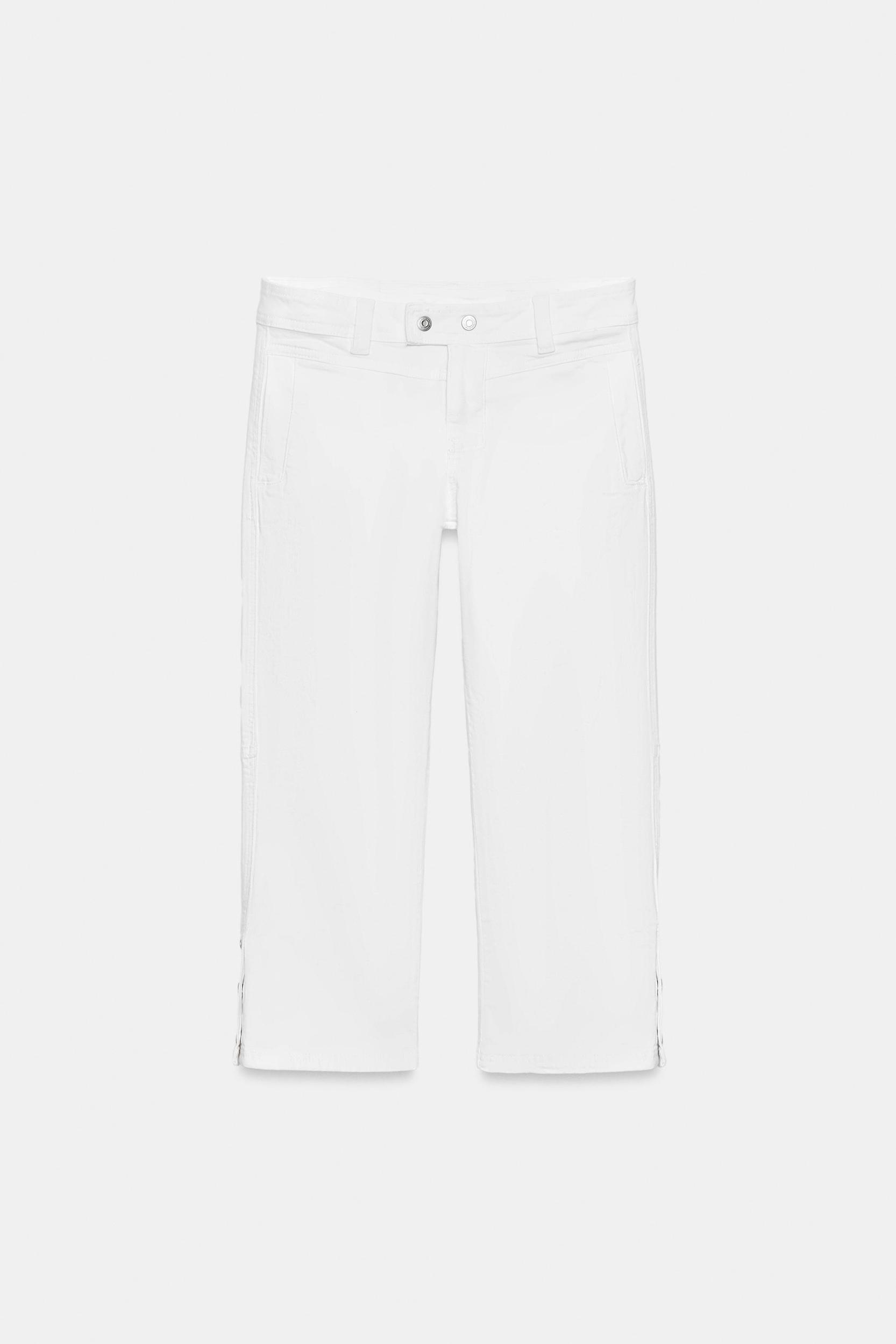 ZW COLLECTION MID-RISE CAPRI JEANS Product Image
