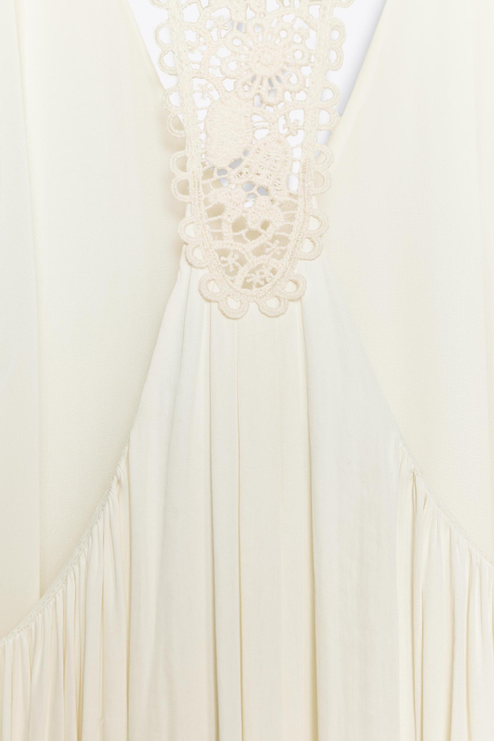 FLOWY DRESS WITH COMBINED BACK Product Image