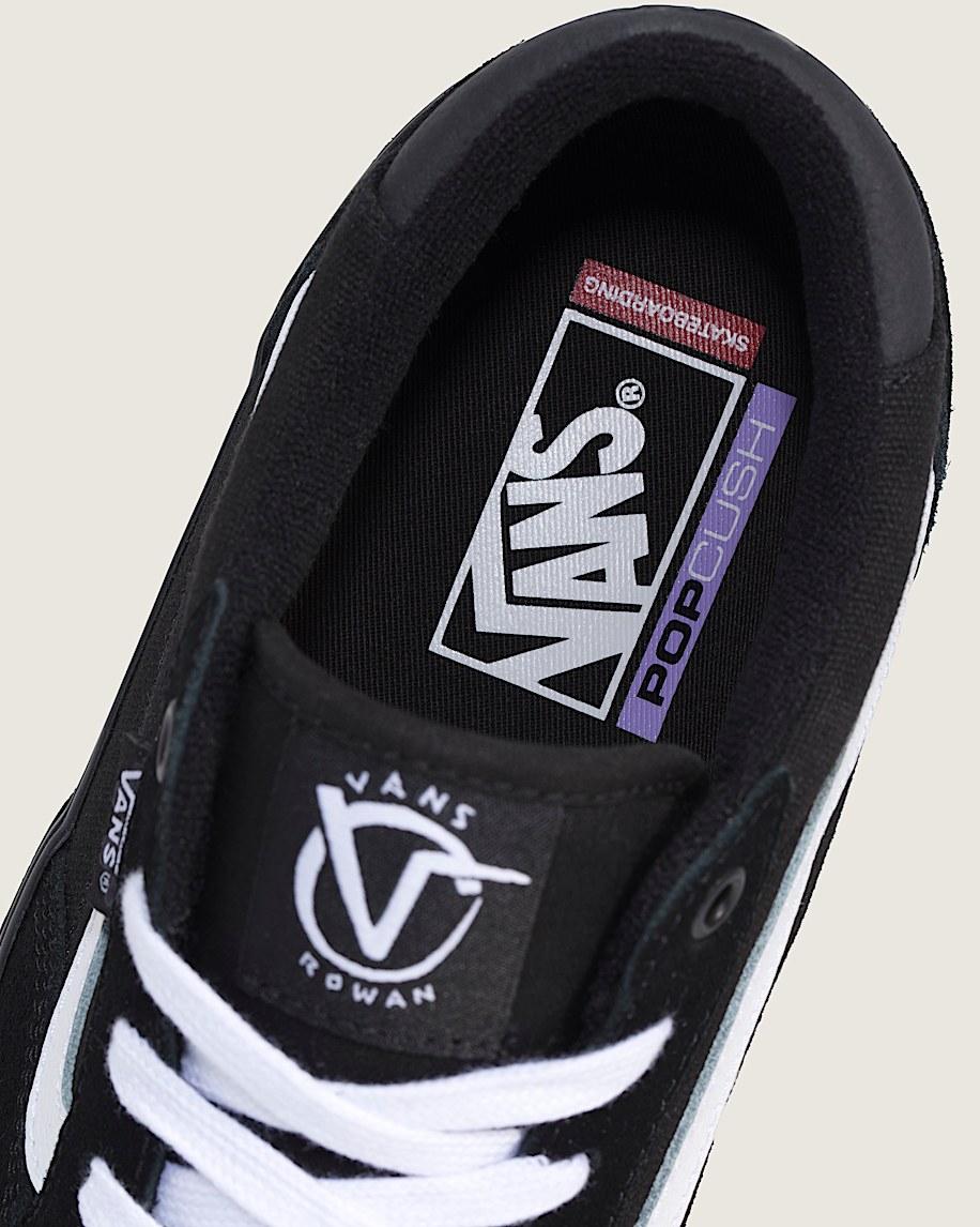 Skate Rowan Shoe in Black| Vans US Product Image