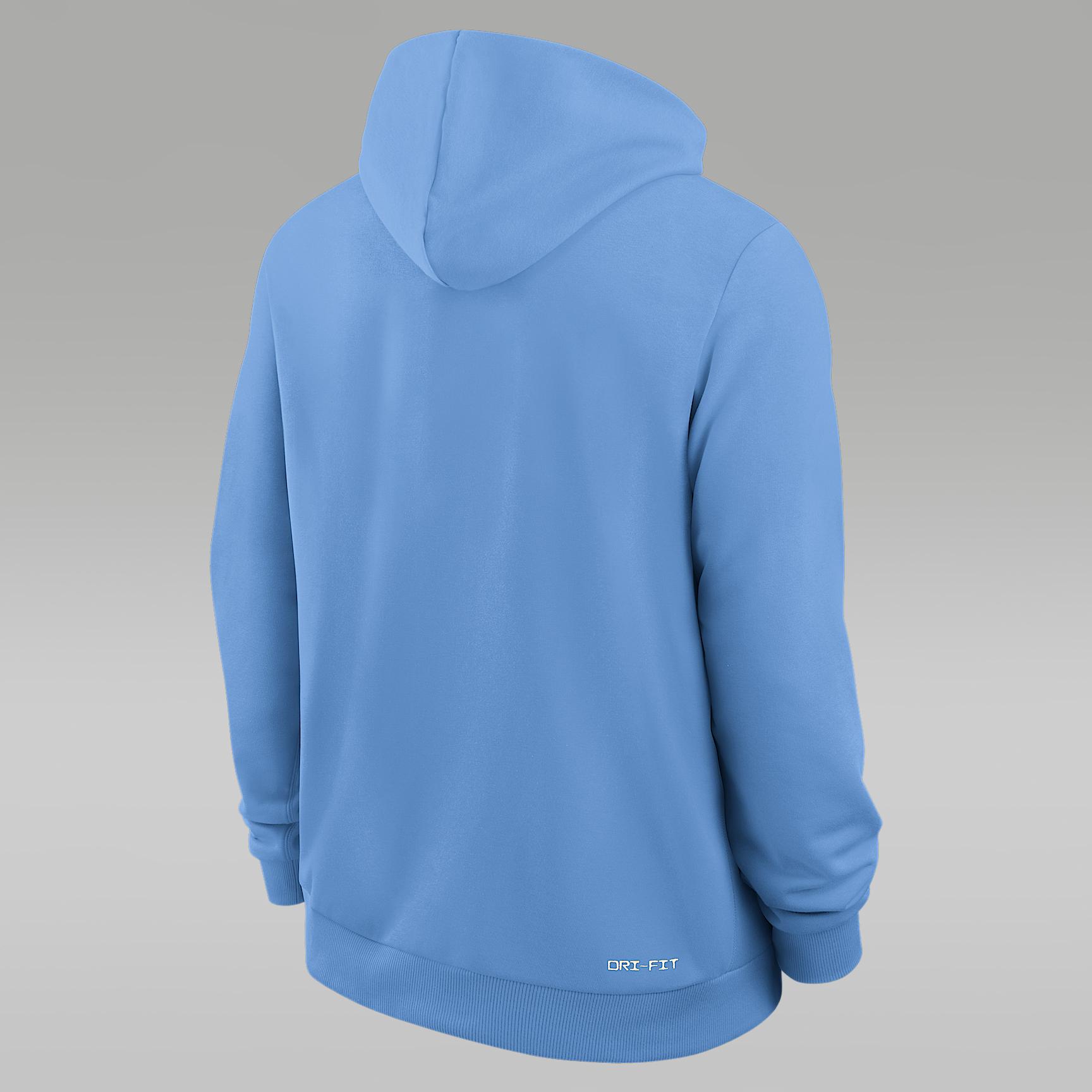 North Carolina Sideline Men's Jordan Brand Dri-FIT College Pullover Hoodie Product Image