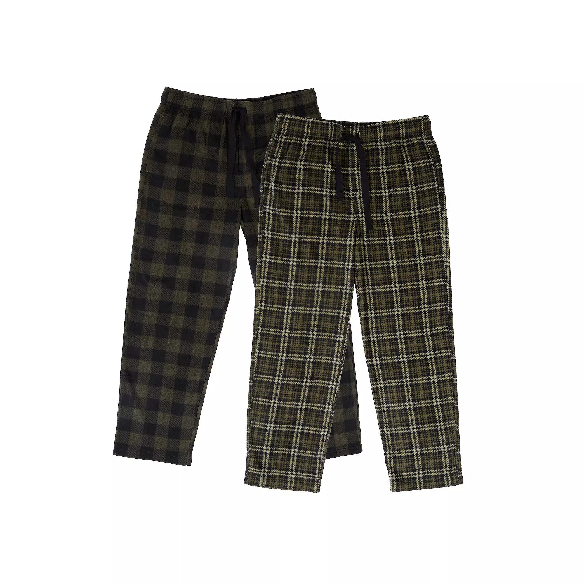 Men's Smith's Workwear 2-Pack Fleece Lounge Pants,  Product Image