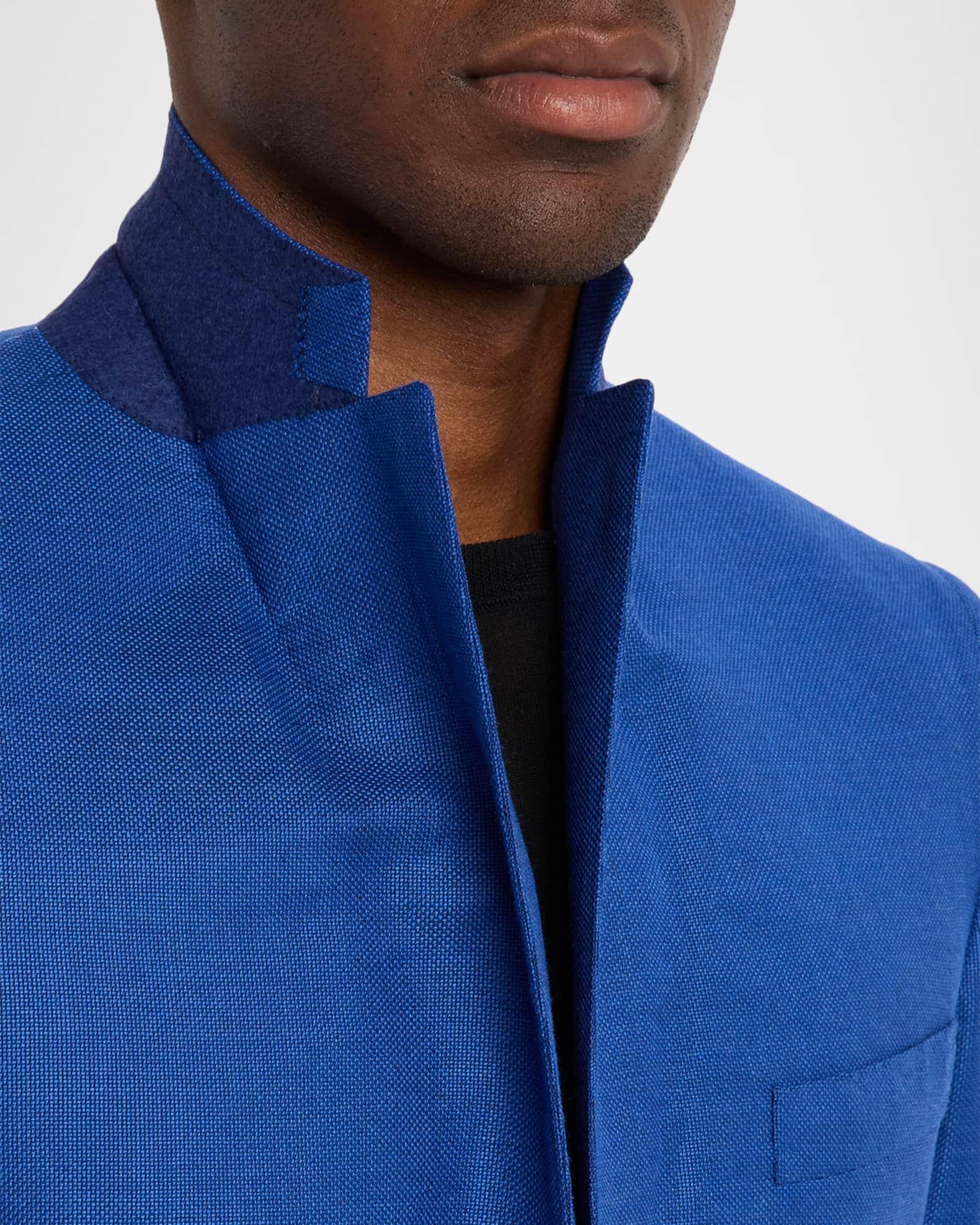 Men's Wool Tailored-Fit Single-Breasted Blazer Product Image