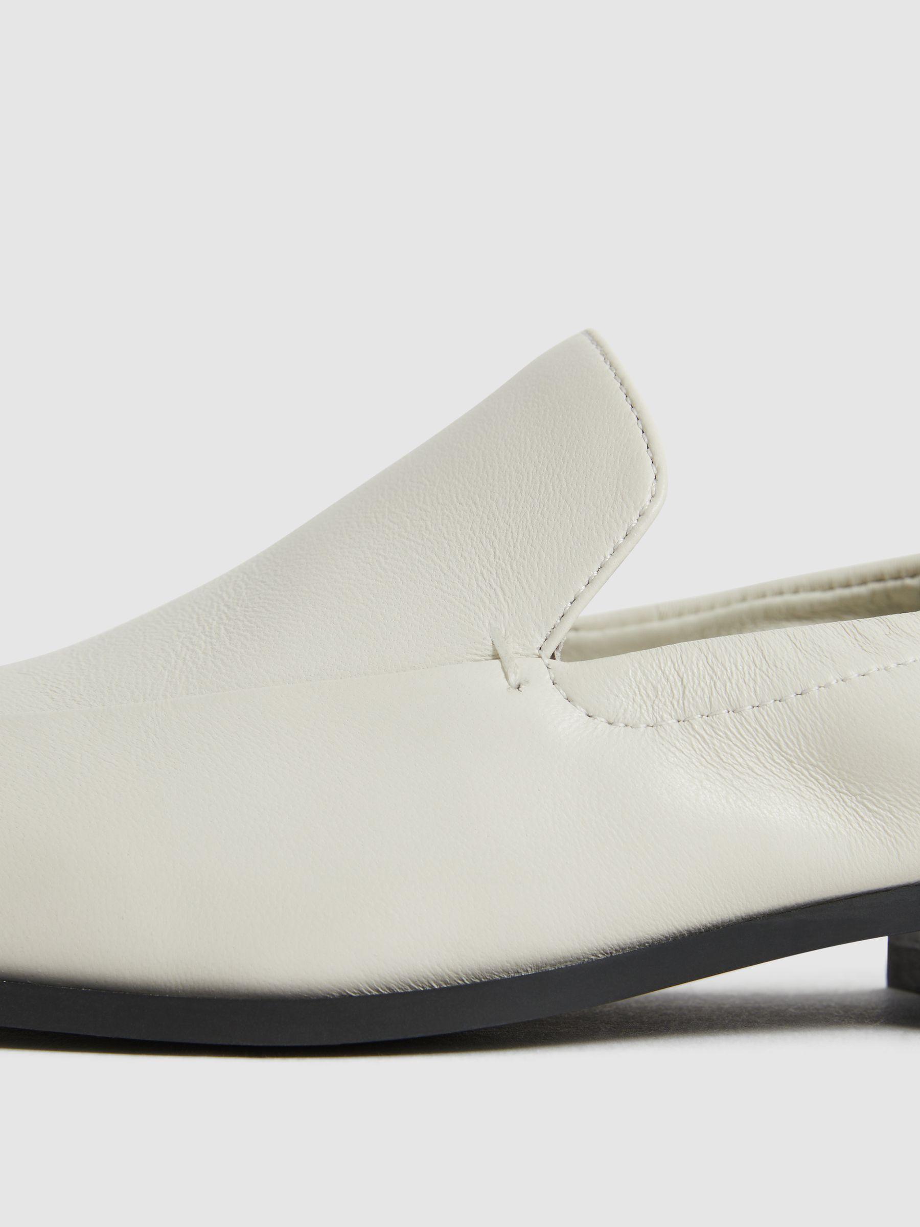 Leather Loafers in Off White Product Image