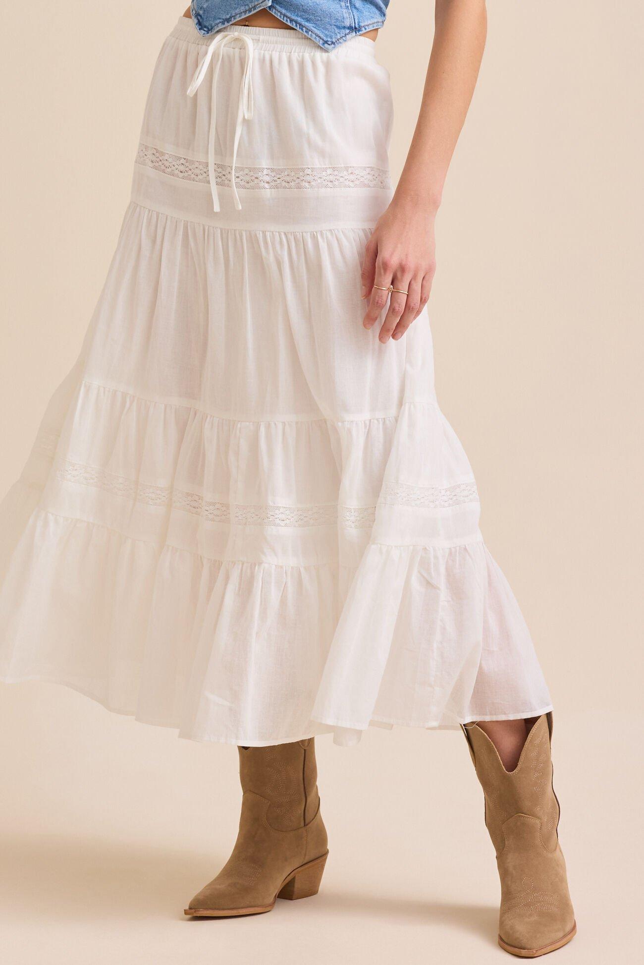 Austin Lace Midi Skirt Product Image