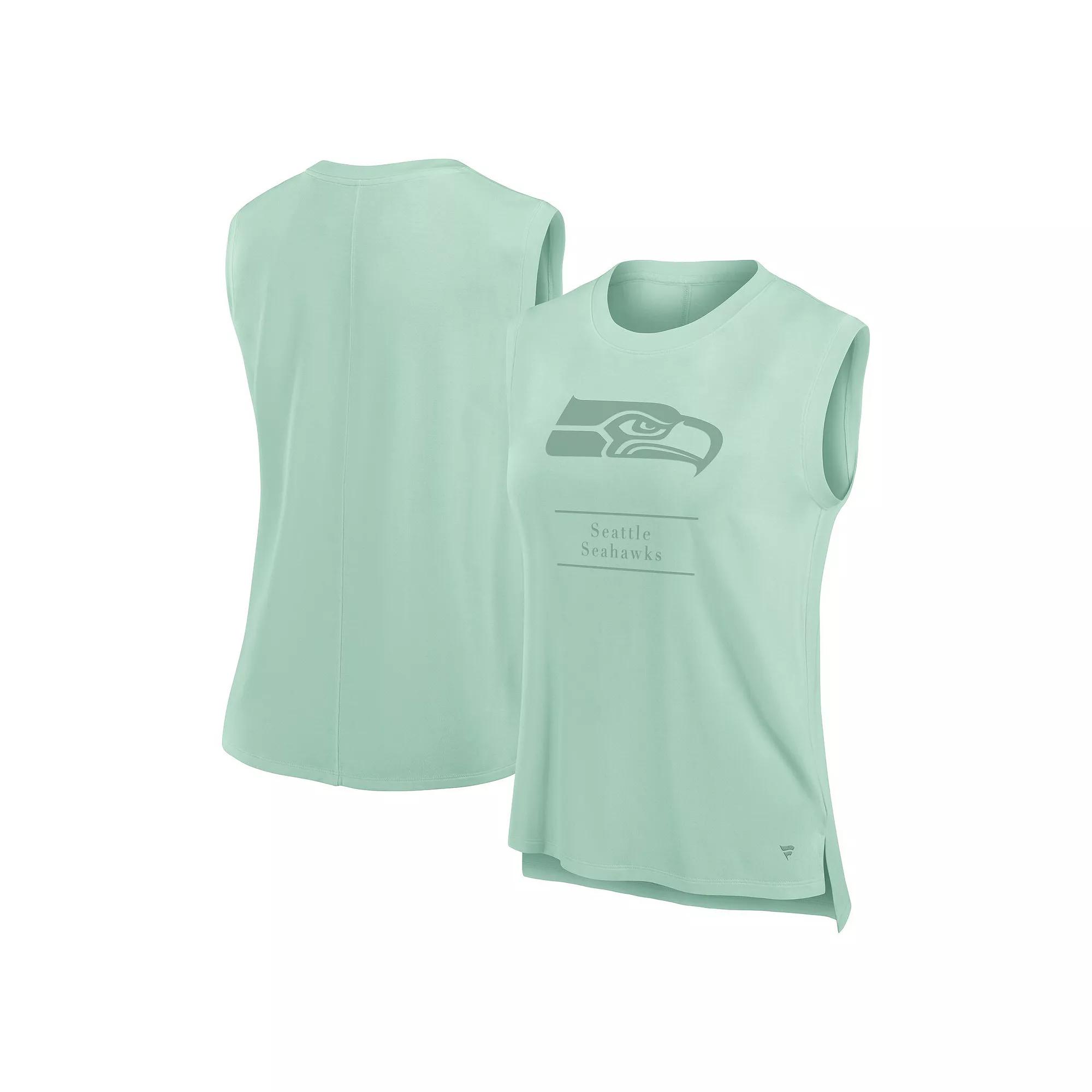 Women's Fanatics Mint Seattle Seahawks Studio Embrace Tank Top,  Product Image