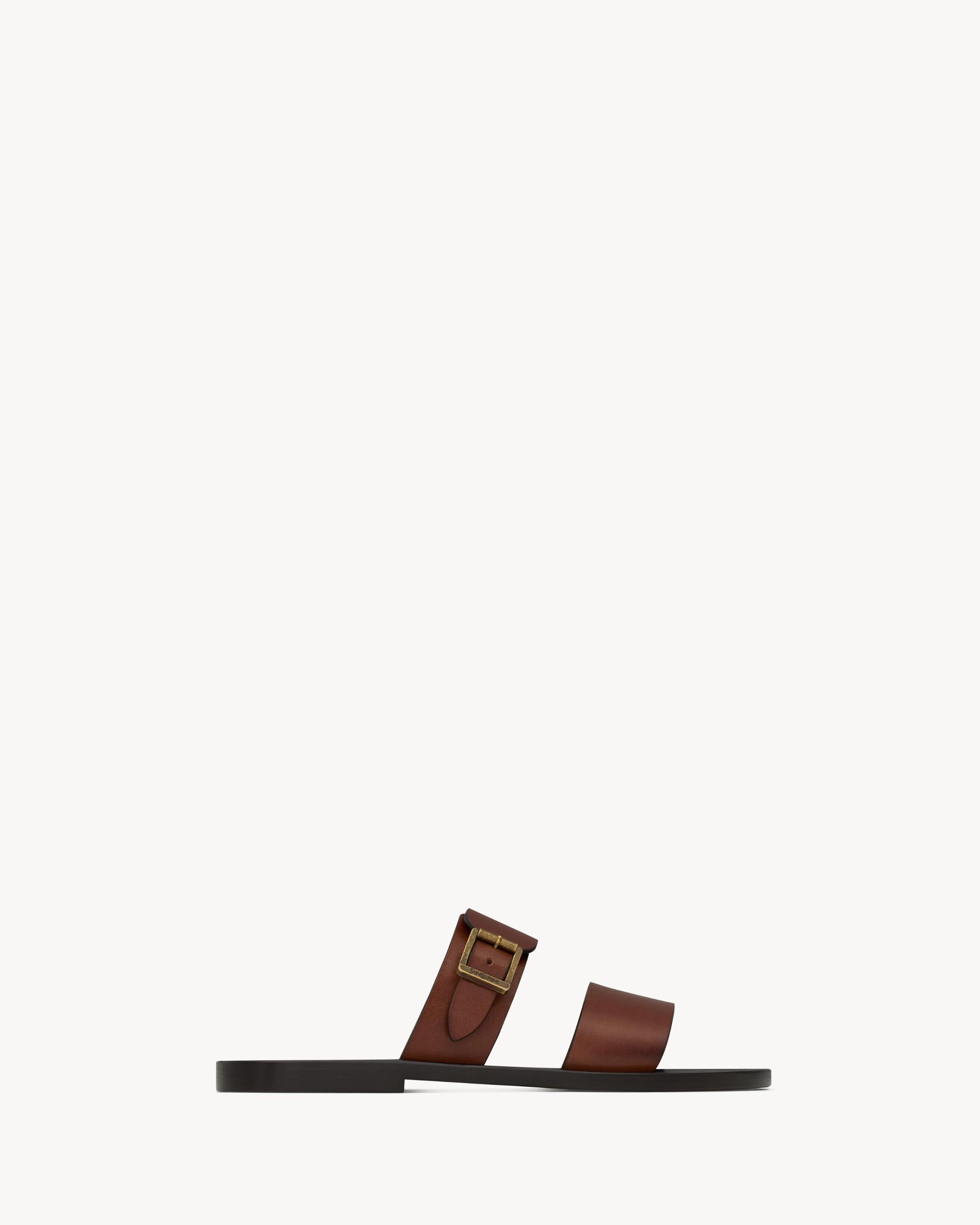 SAHARA sandals in smooth leather Product Image