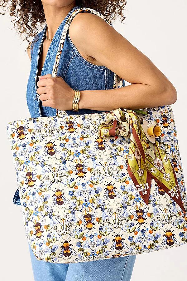 Vera Bradley Quilted Cotton Zip Tote Bag Womens at Urban Outfitters Product Image