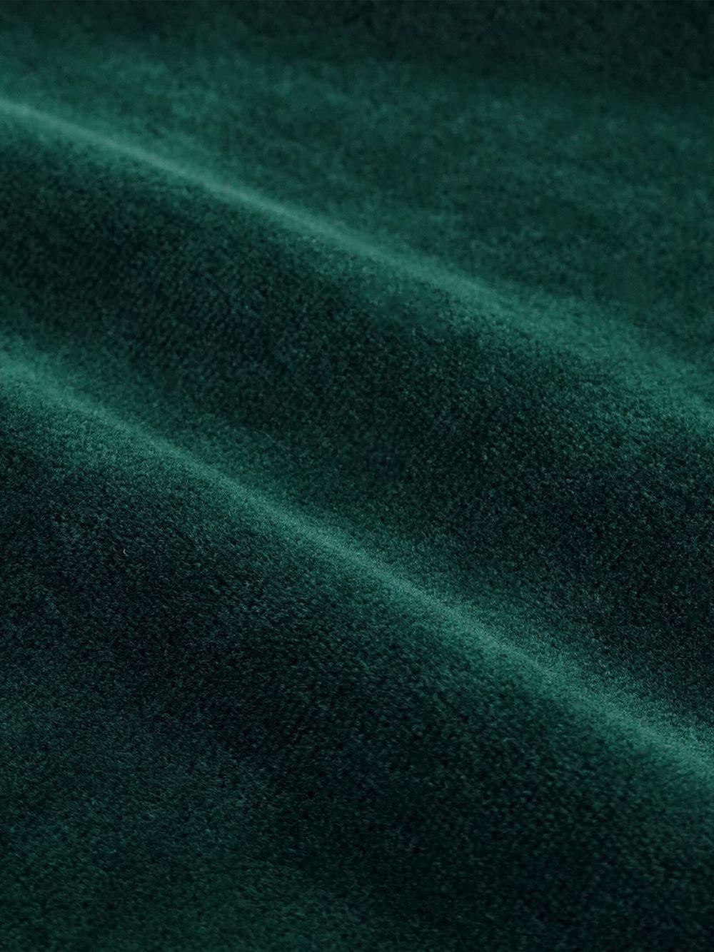 logo-embroidered velour polo top Product Image