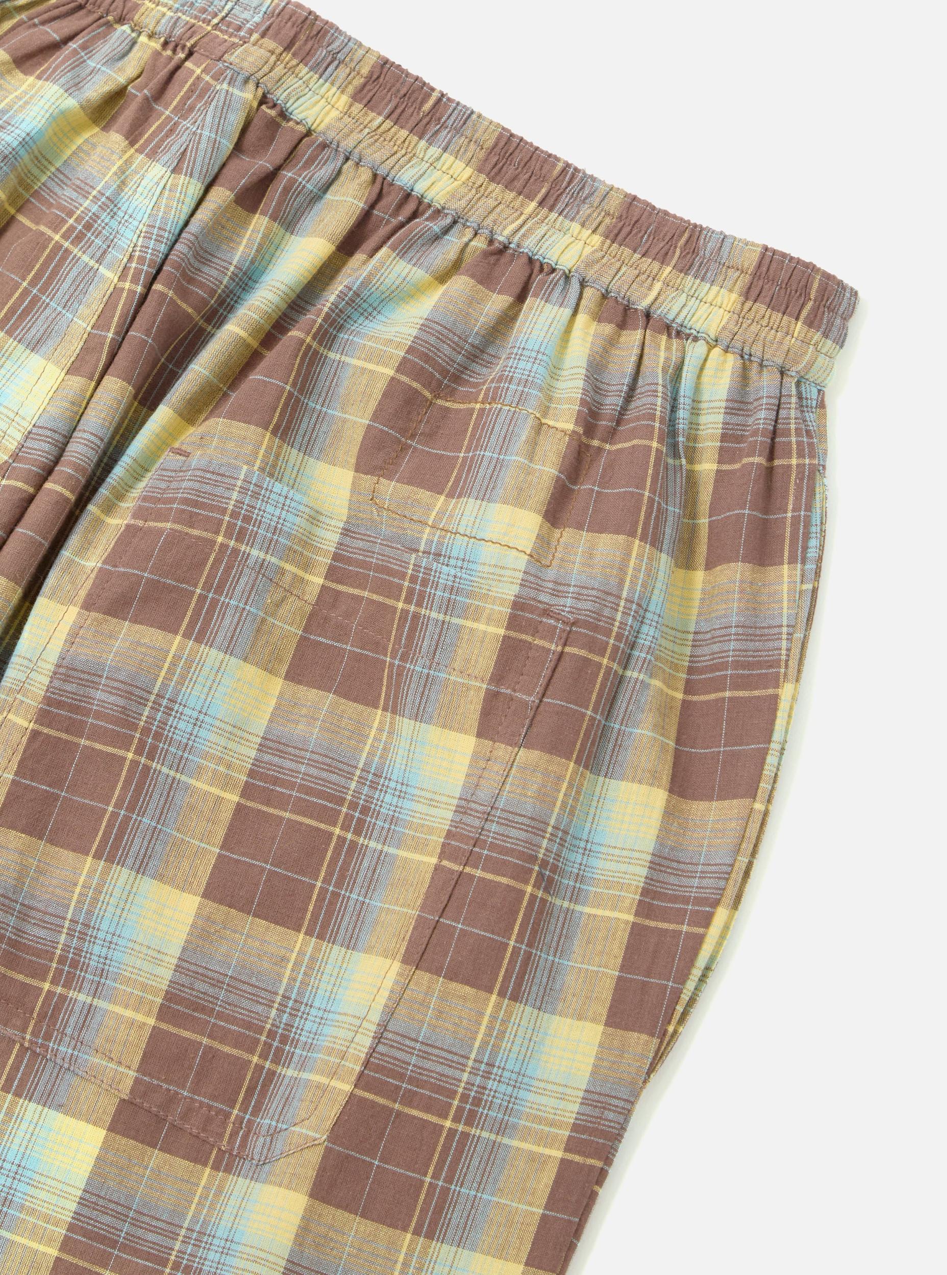 Yellow/Brown Check Pyjama Pant Product Image