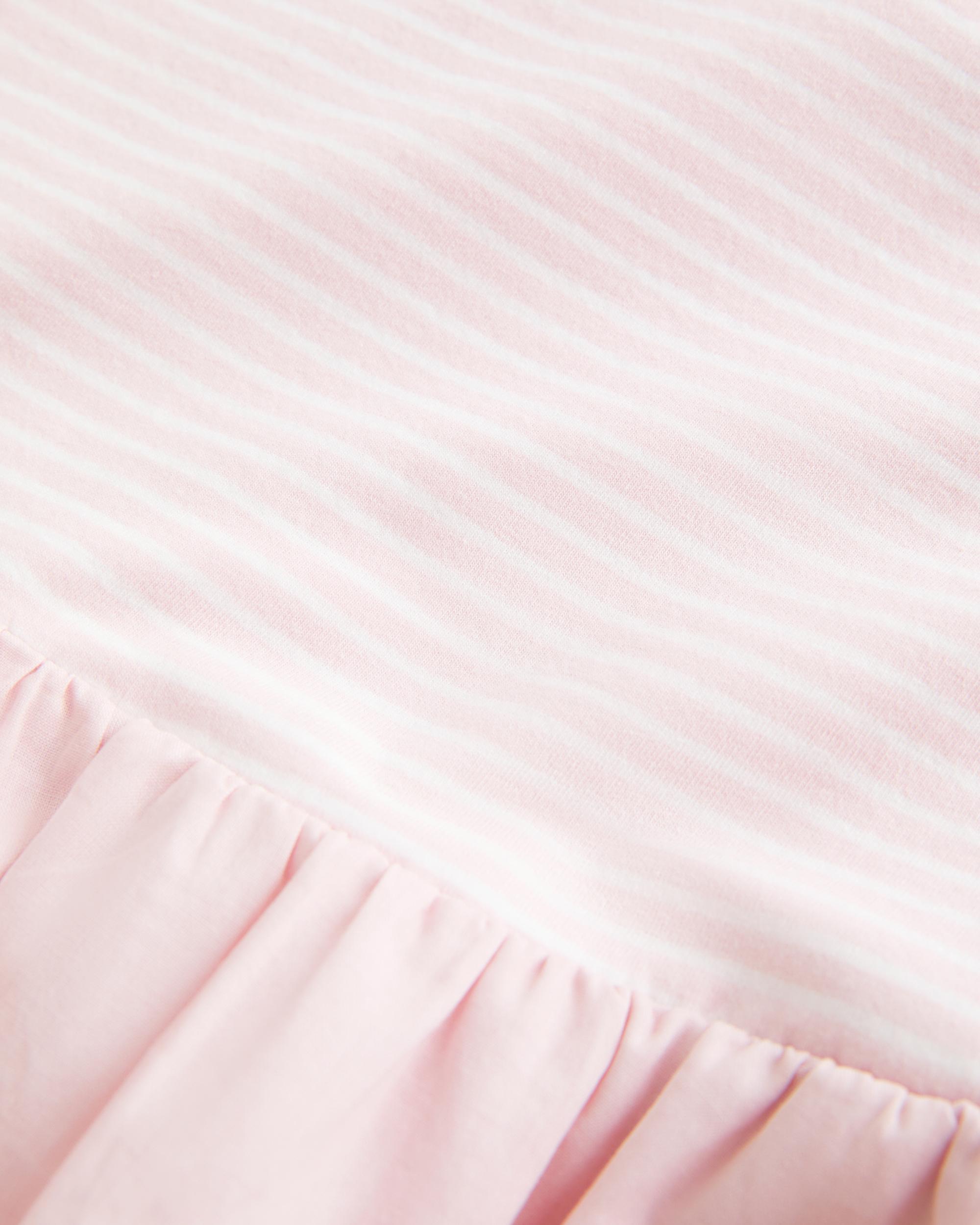 Strapless Drop-Waist Knit-Woven Mini Dress Product Image