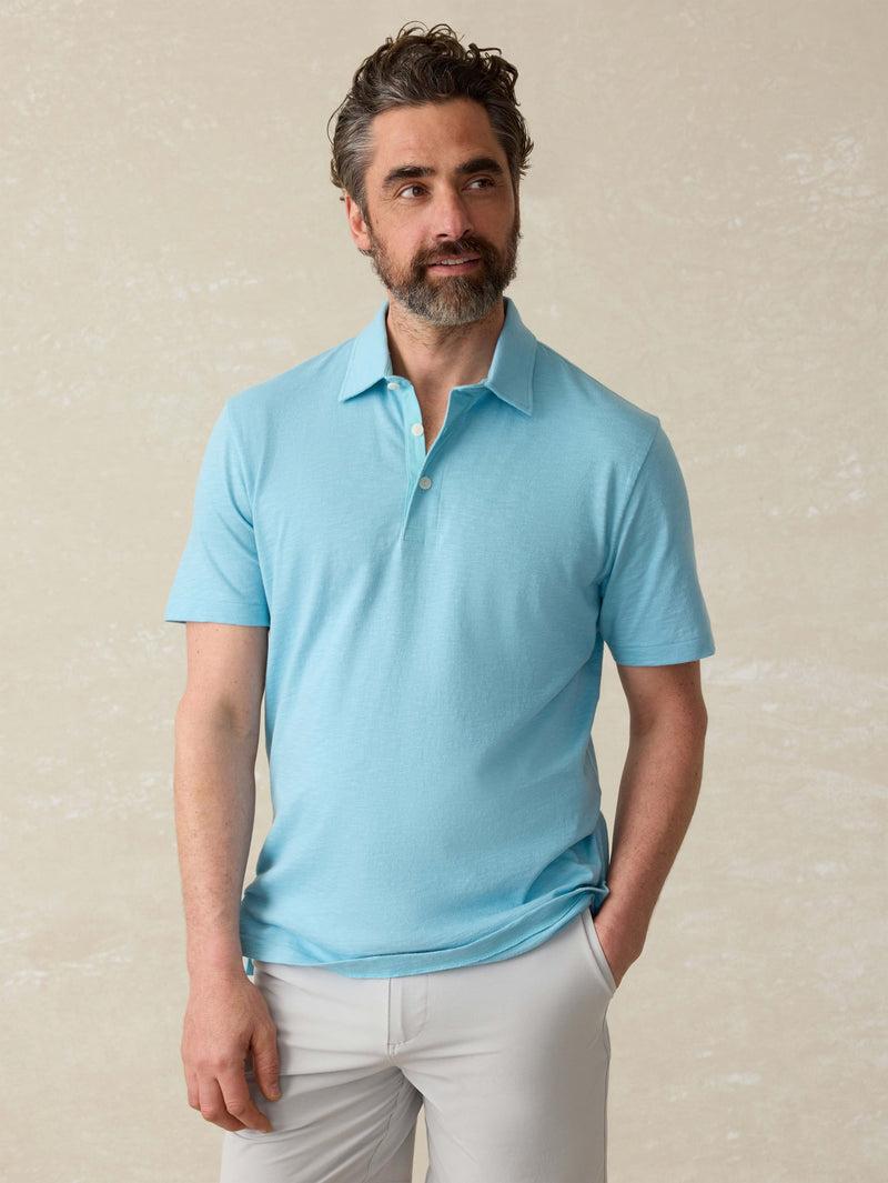 Sunwashed T-Shirt Polo - Teal Sea Product Image