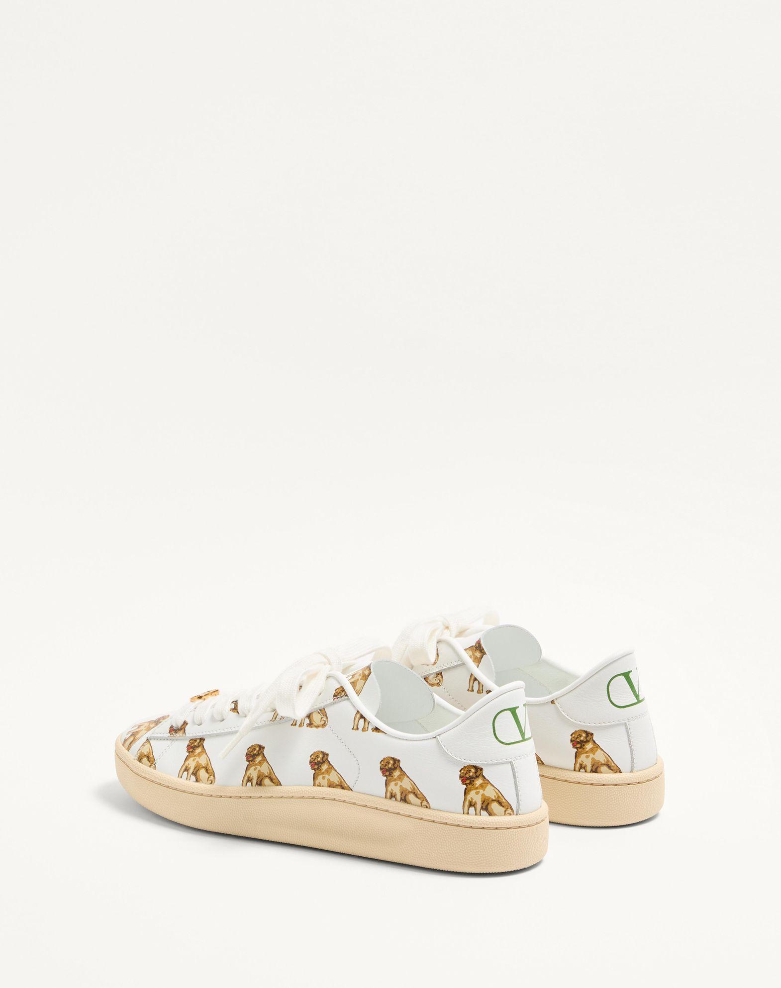 Royco Sneaker In Nappa Calfskin With Petit Charles Pattern Product Image