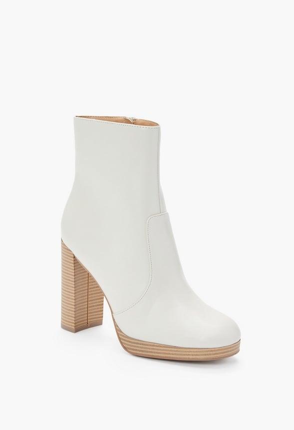 JustFab Margaux Platform Loafer Pump Womens Black/ White Size 8.5 Product Image