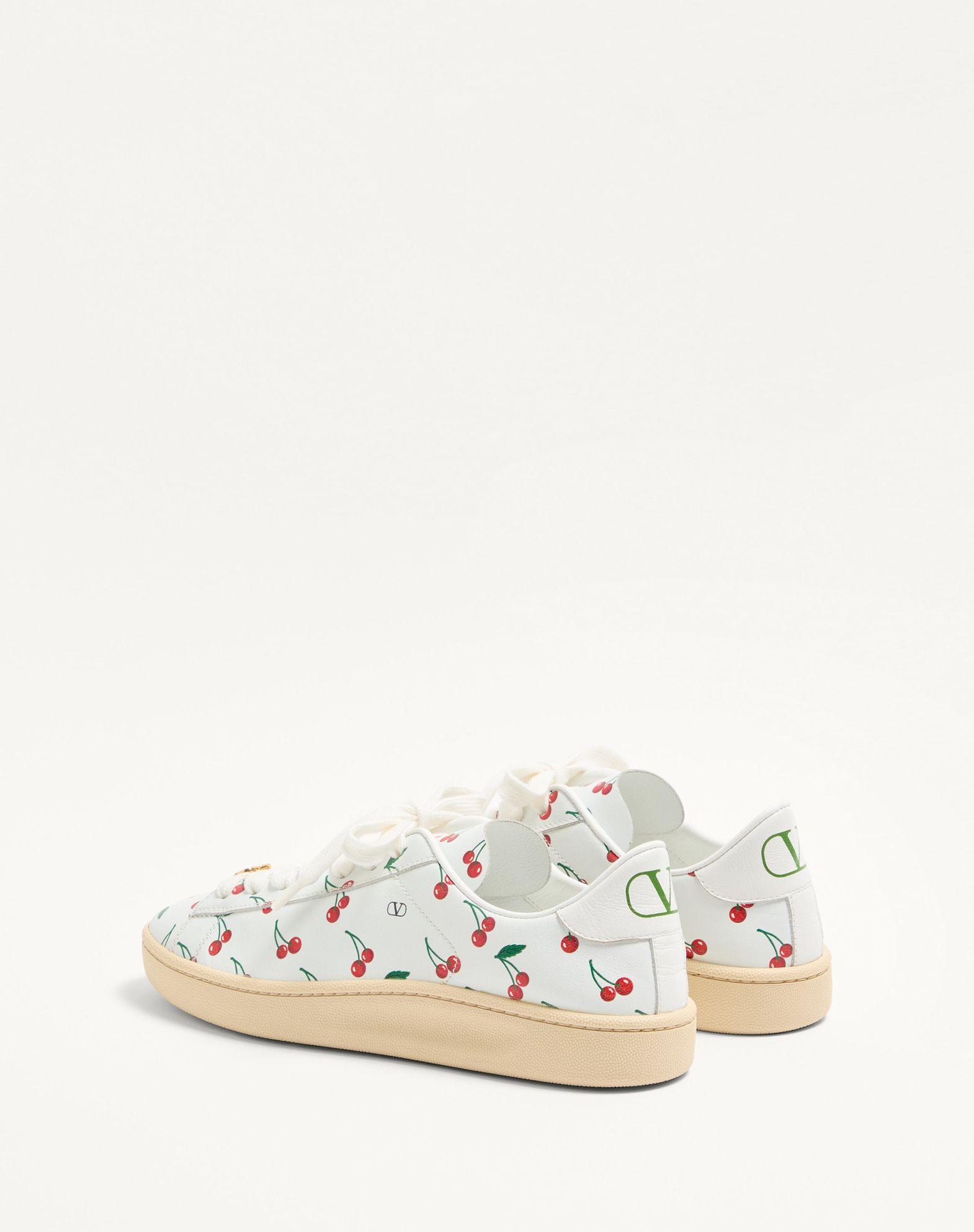 Royco Sneaker In Nappa Calfskin With Cherryfic Pattern Product Image