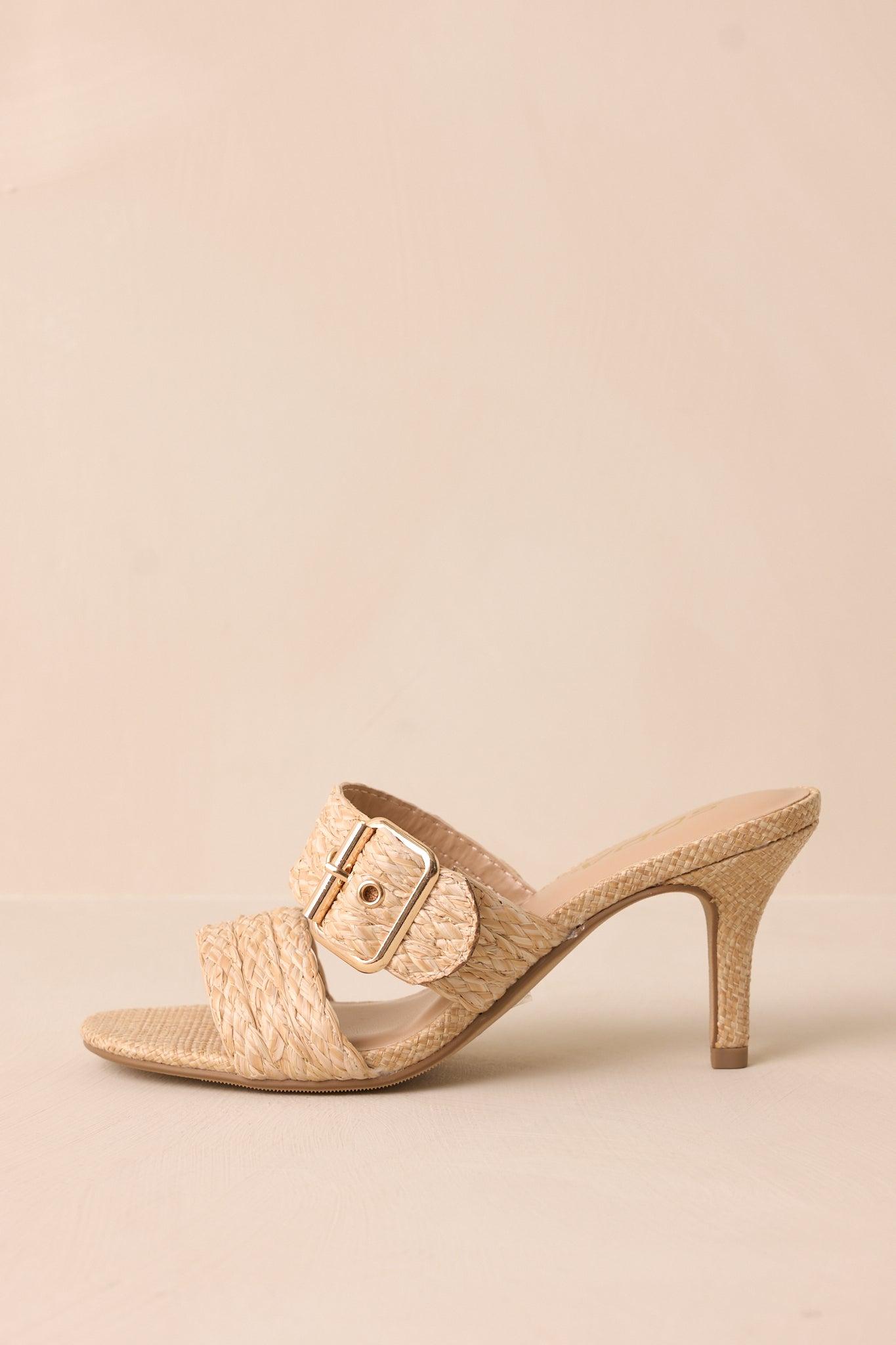Dockside Dinner Natural Raffia Heels Product Image