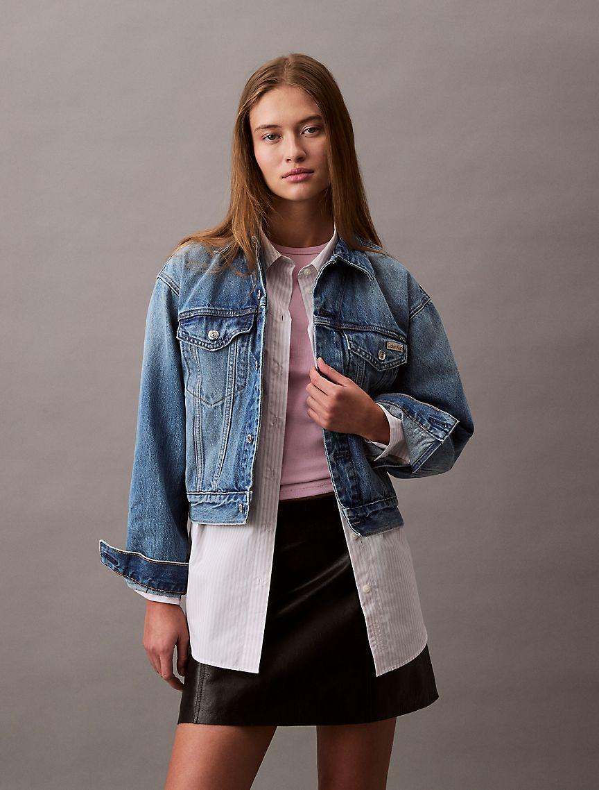 90s Denim Trucker Jacket Product Image