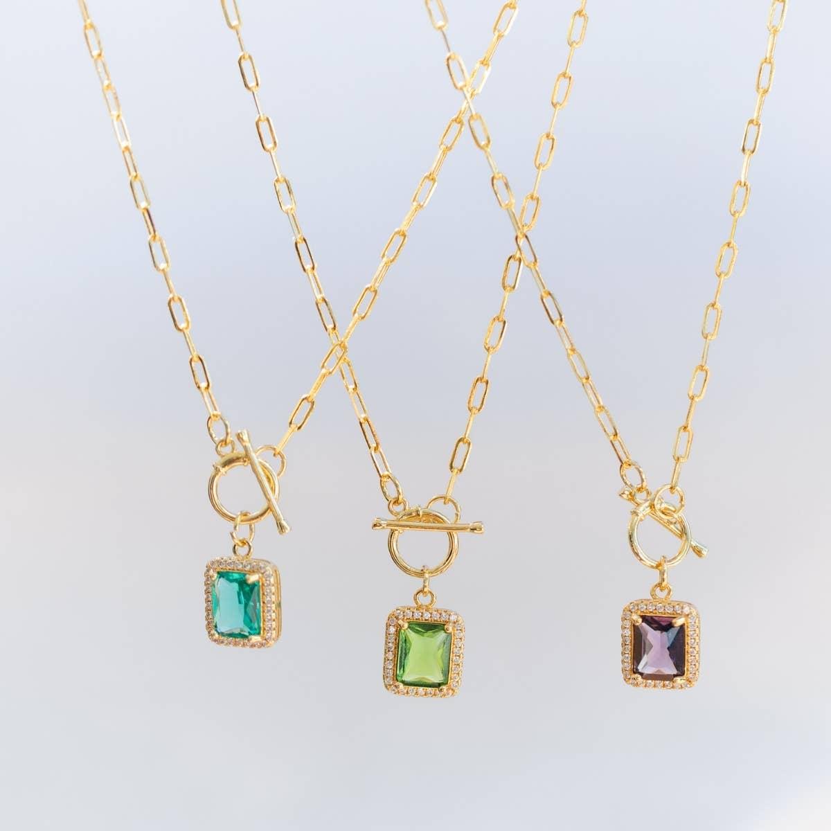 Elegant Pendant Toggle Necklace Product Image