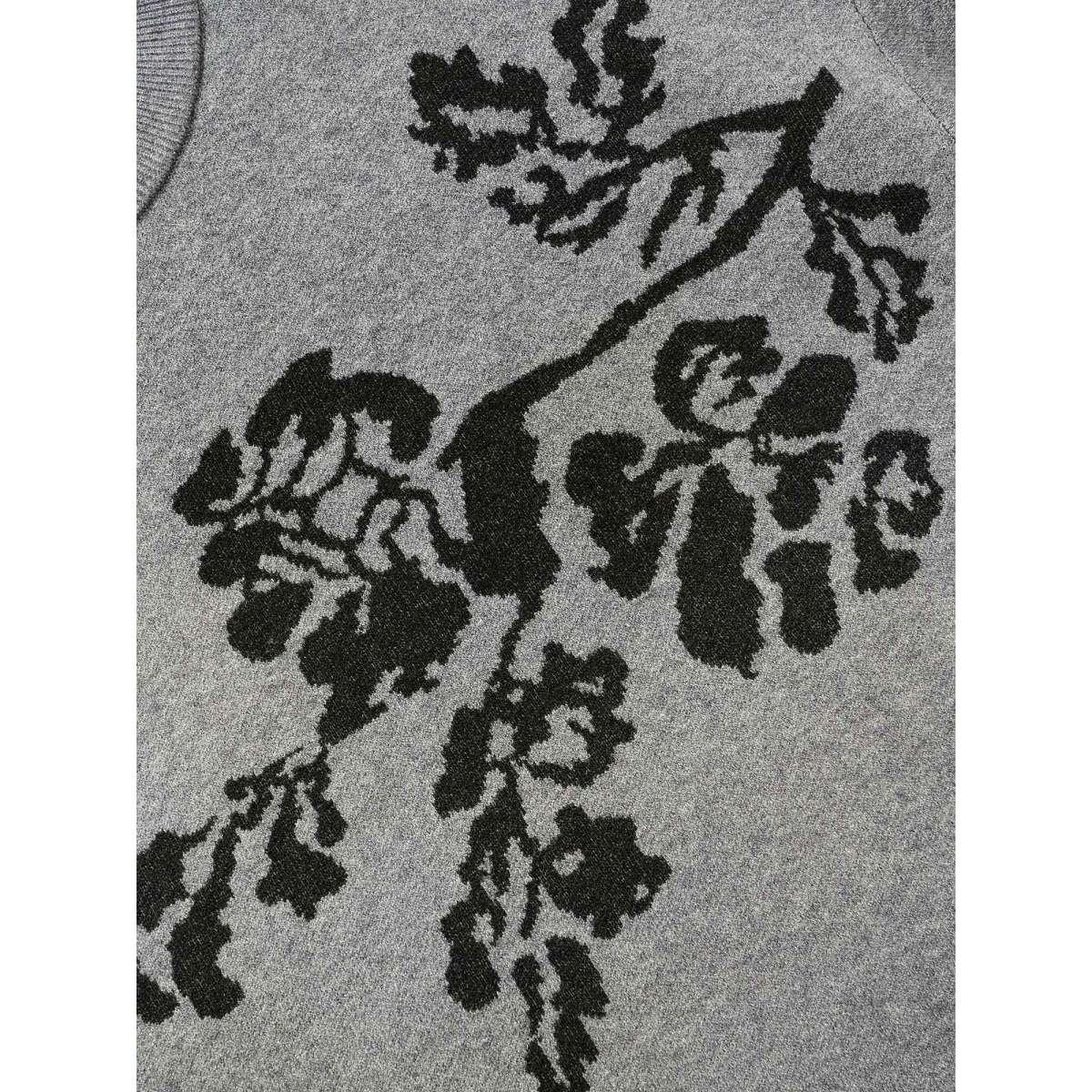 Plus Size Supersoft Essentials Jacquard Drop Shoulder Pullover DimGray Women Casual Loose Long Sleeve Round Neck Everyday Pullovers BloomChic 28/5X Product Image