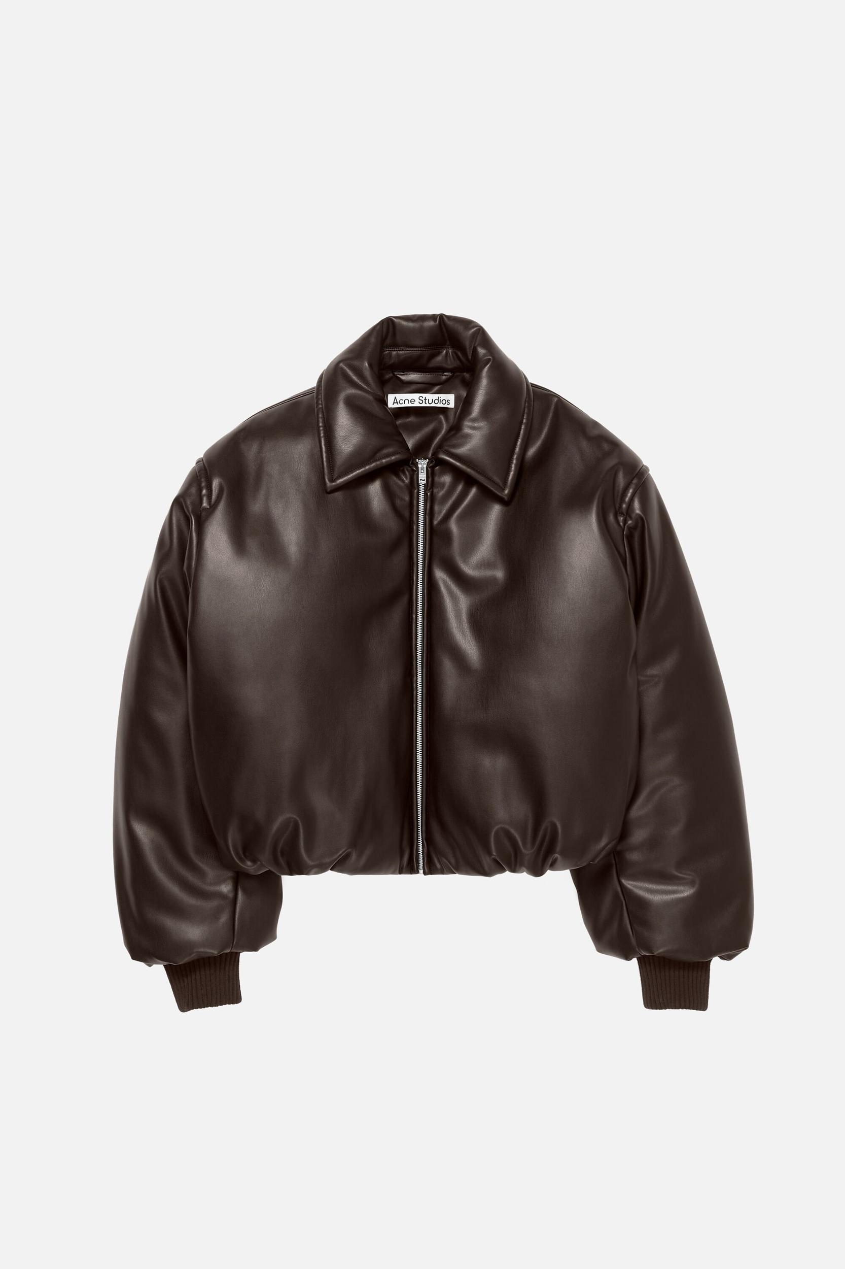 Faux leather bomber jacket Product Image
