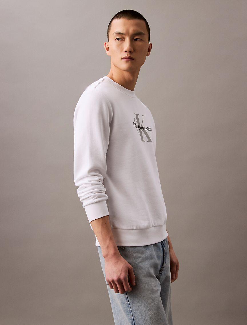 Monogram Logo Fleece Crewneck Sweatshirt Product Image