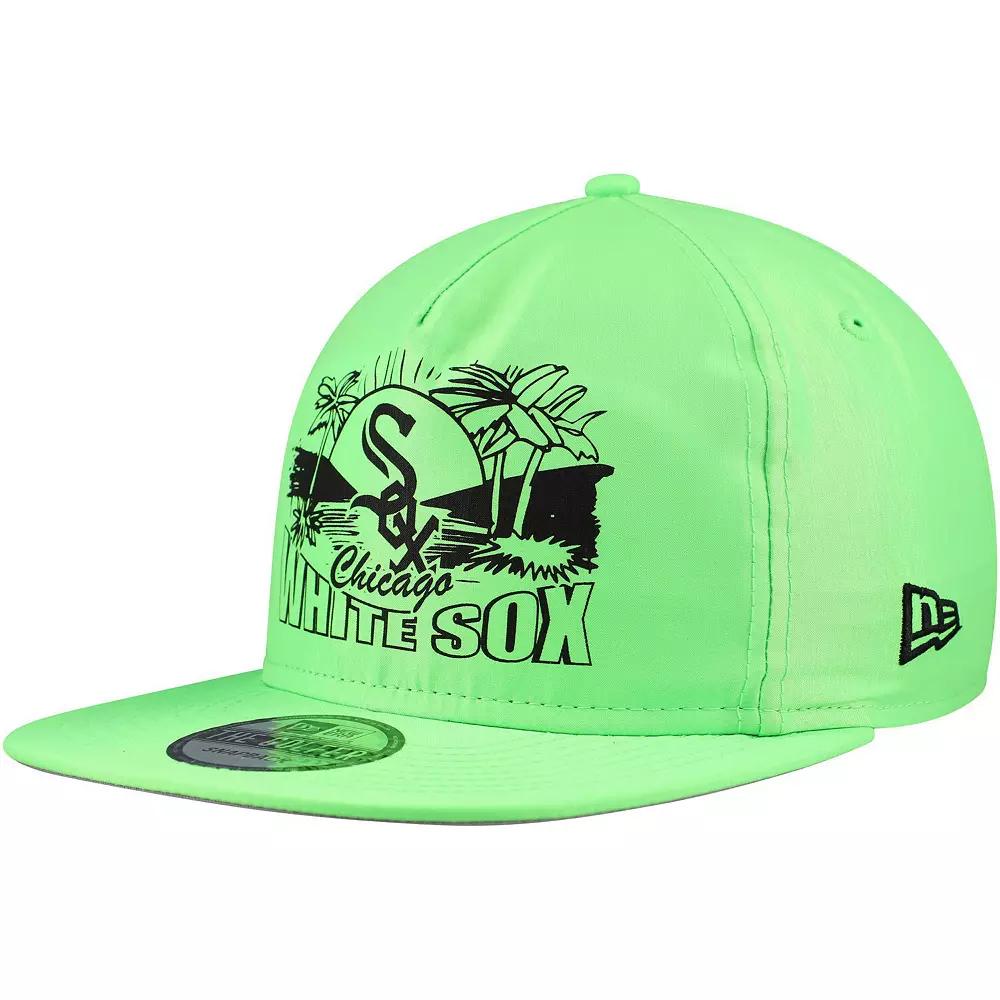 Men's New Era Green Chicago White Sox Neon Golfer Snapback Hat Product Image