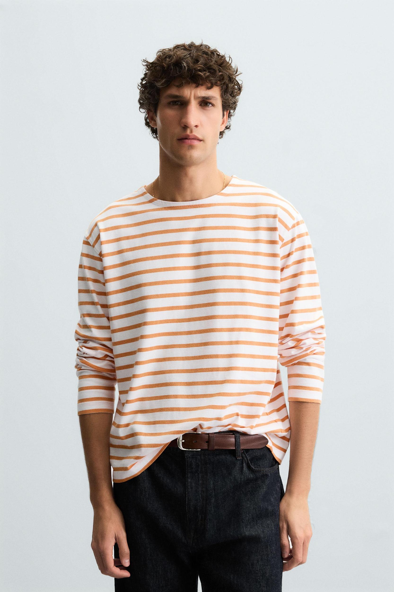 JACQUARD STRIPE T-SHIRT Product Image