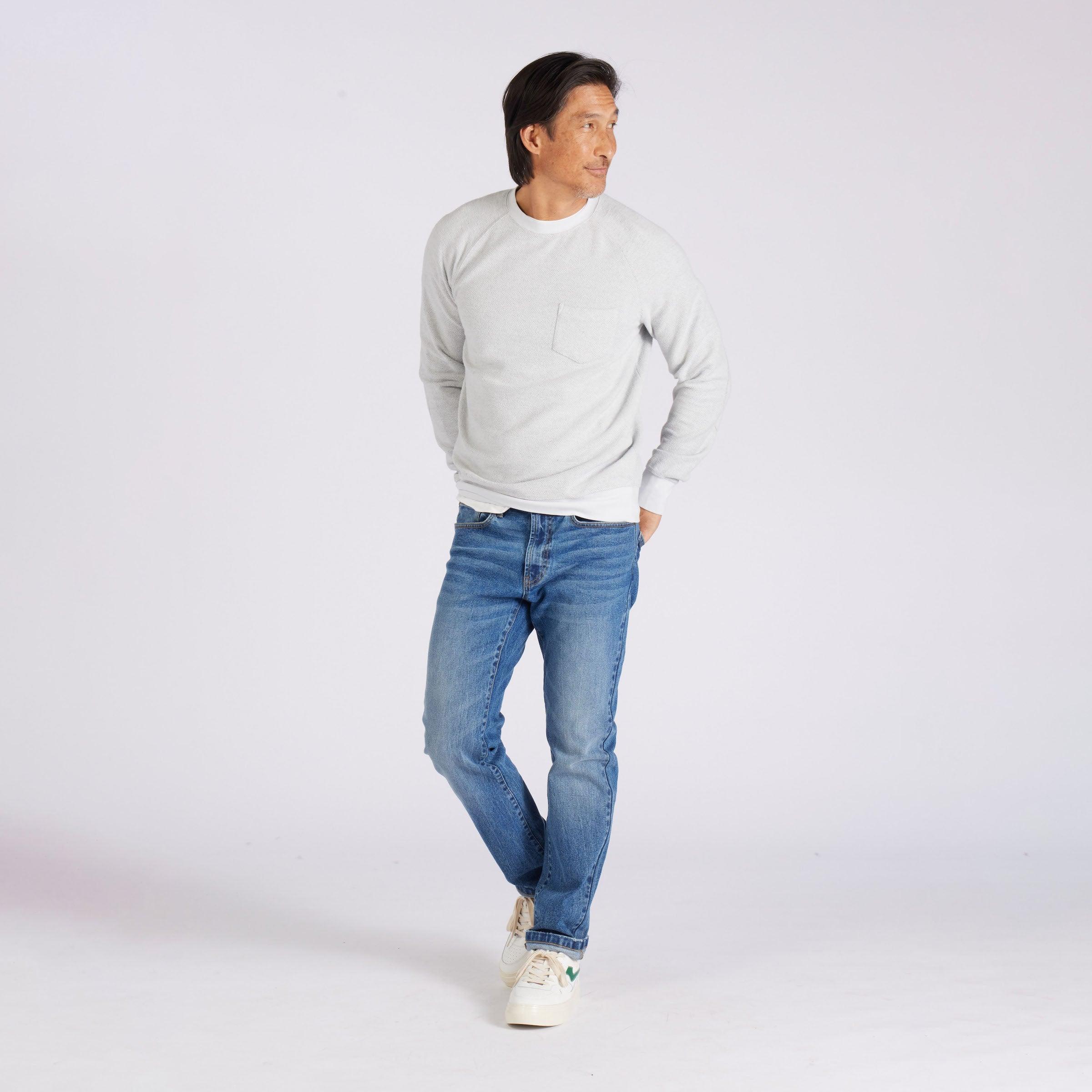 Dunlop Reverse Fleece Crew Neck - Glacier Gray Product Image