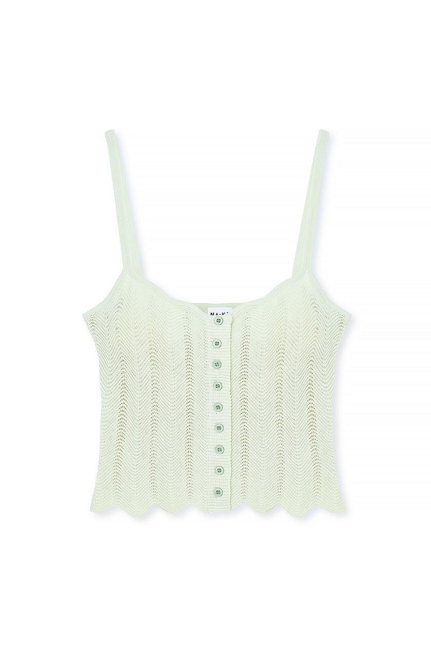 Knitted Swirl Pattern Top Product Image