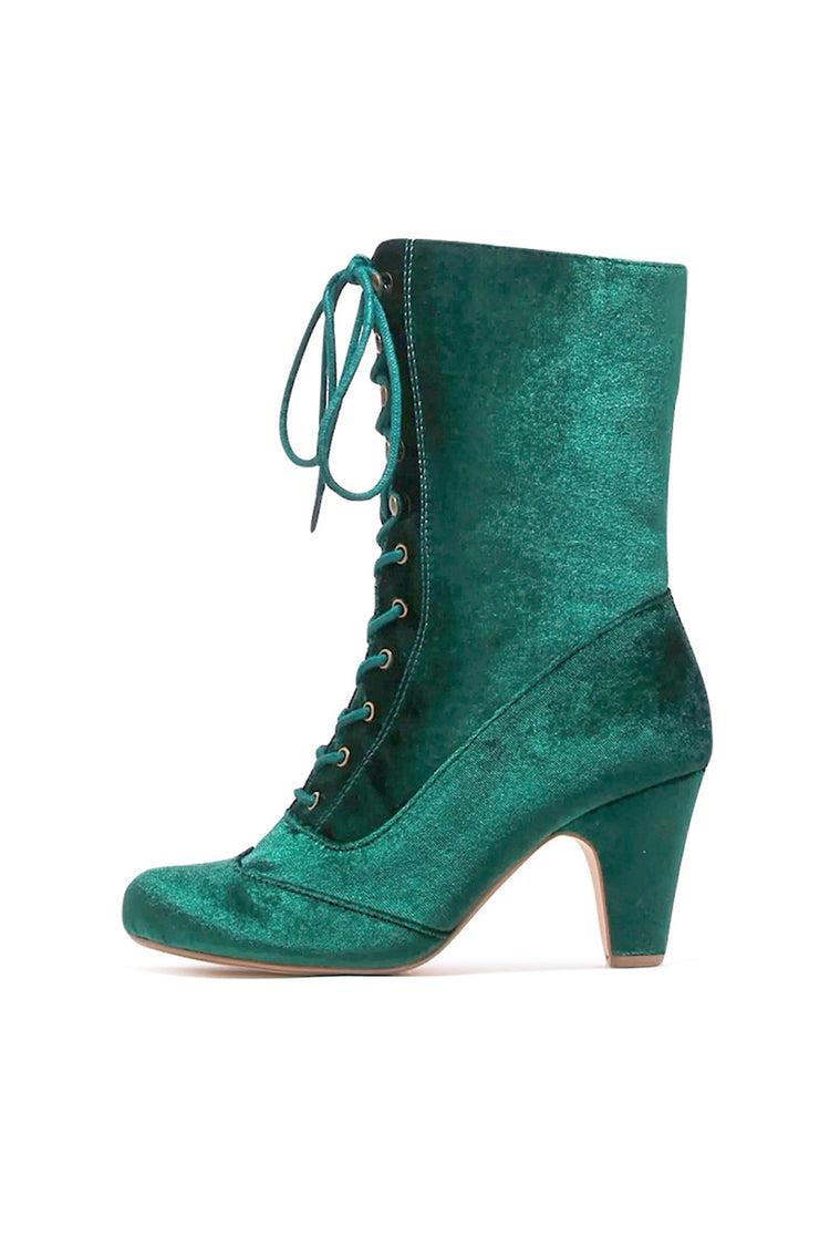Claire Velvet Victorian Booties Product Image