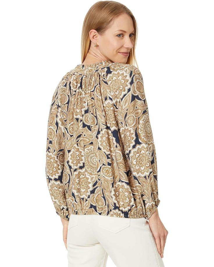 Women's Tommy Hilfiger Paisley Floral Ruffle Neck Top Product Image