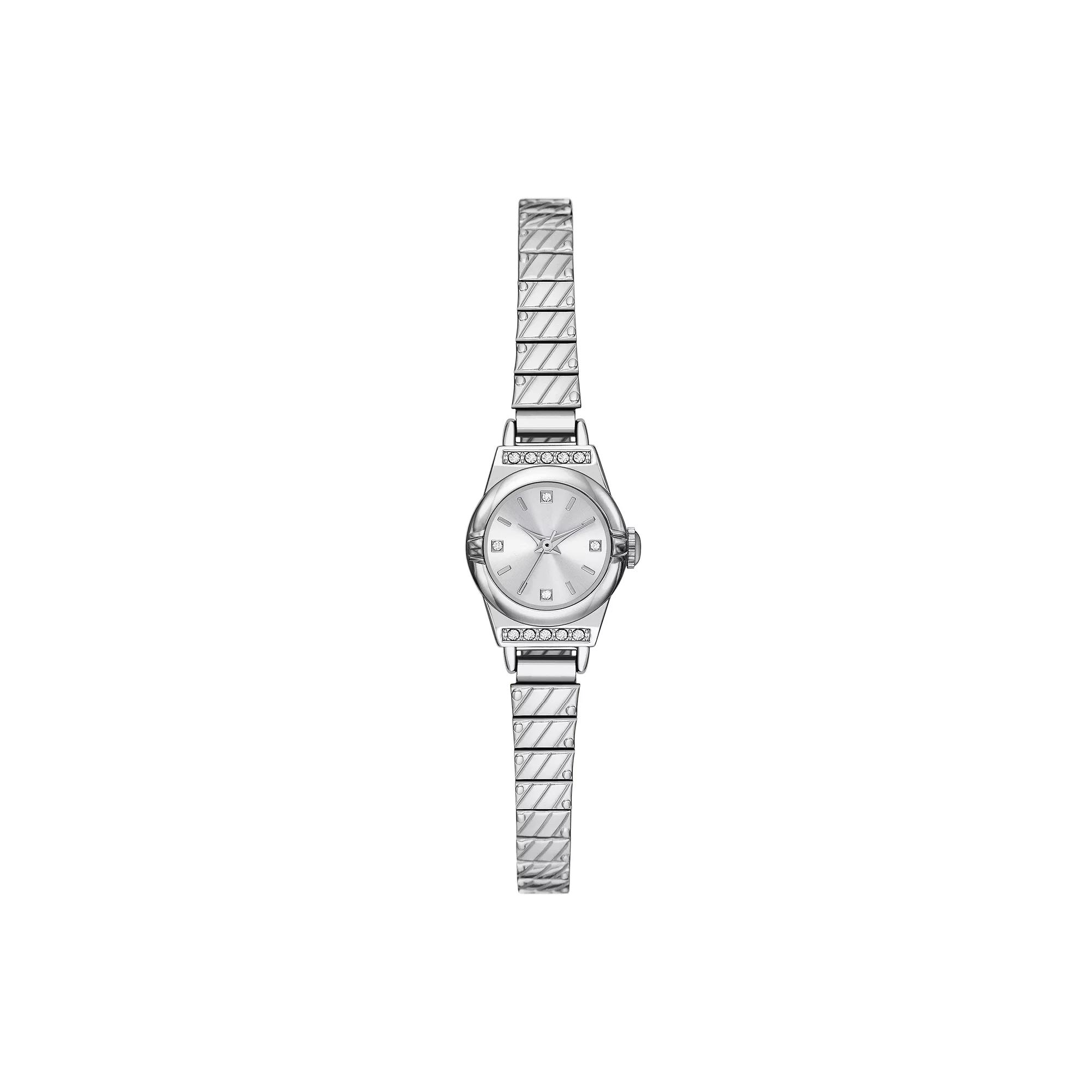 Folio Women's Rope Texture Strap Expansion Watch, Silver Tone Product Image