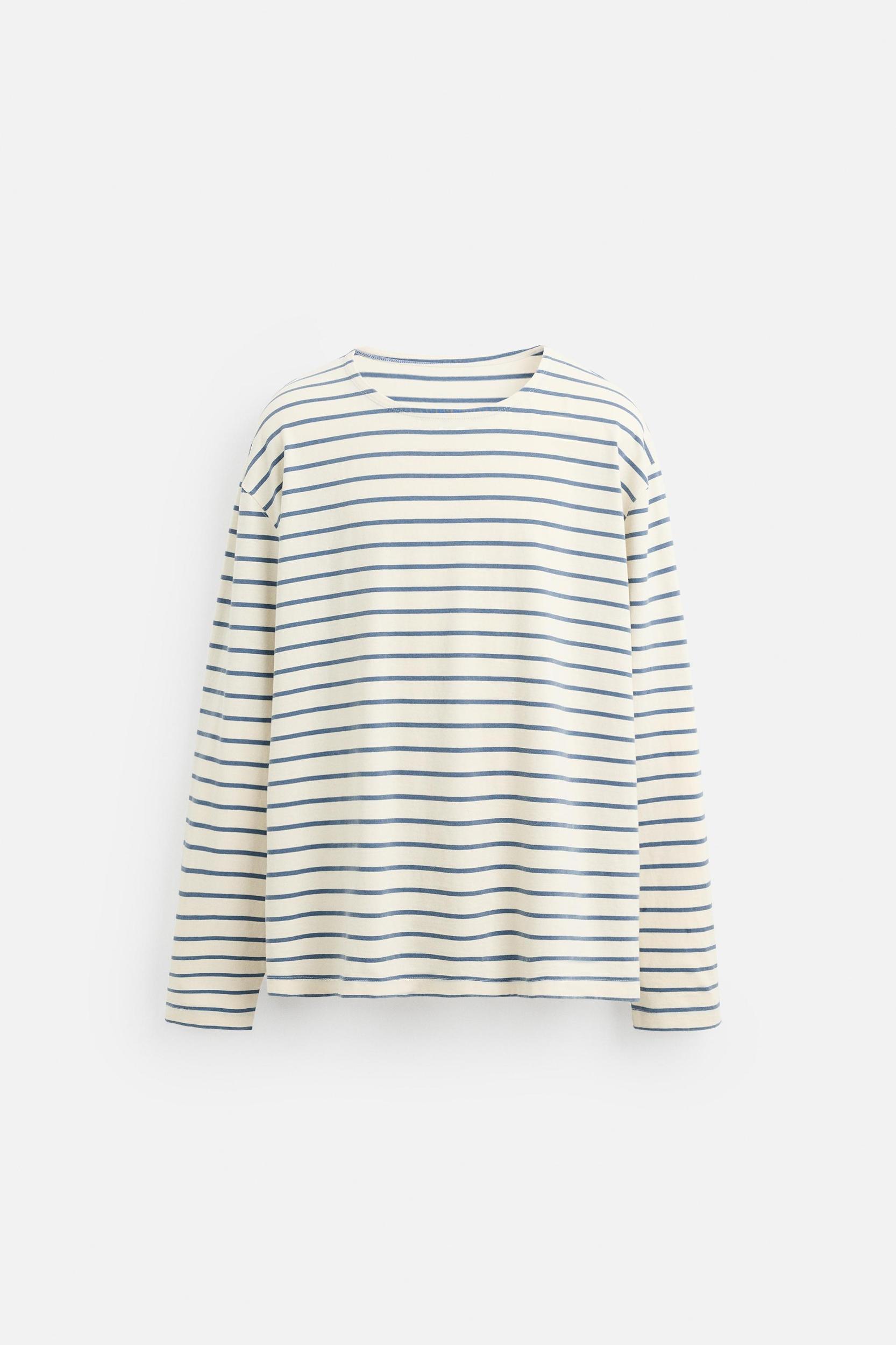 STRIPED JACQUARD T-SHIRT Product Image