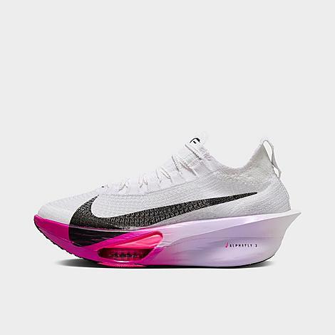 Nike Womens Air Zoom Alphafly 3 Running Shoes in White/Black/Purple Agate Product Image