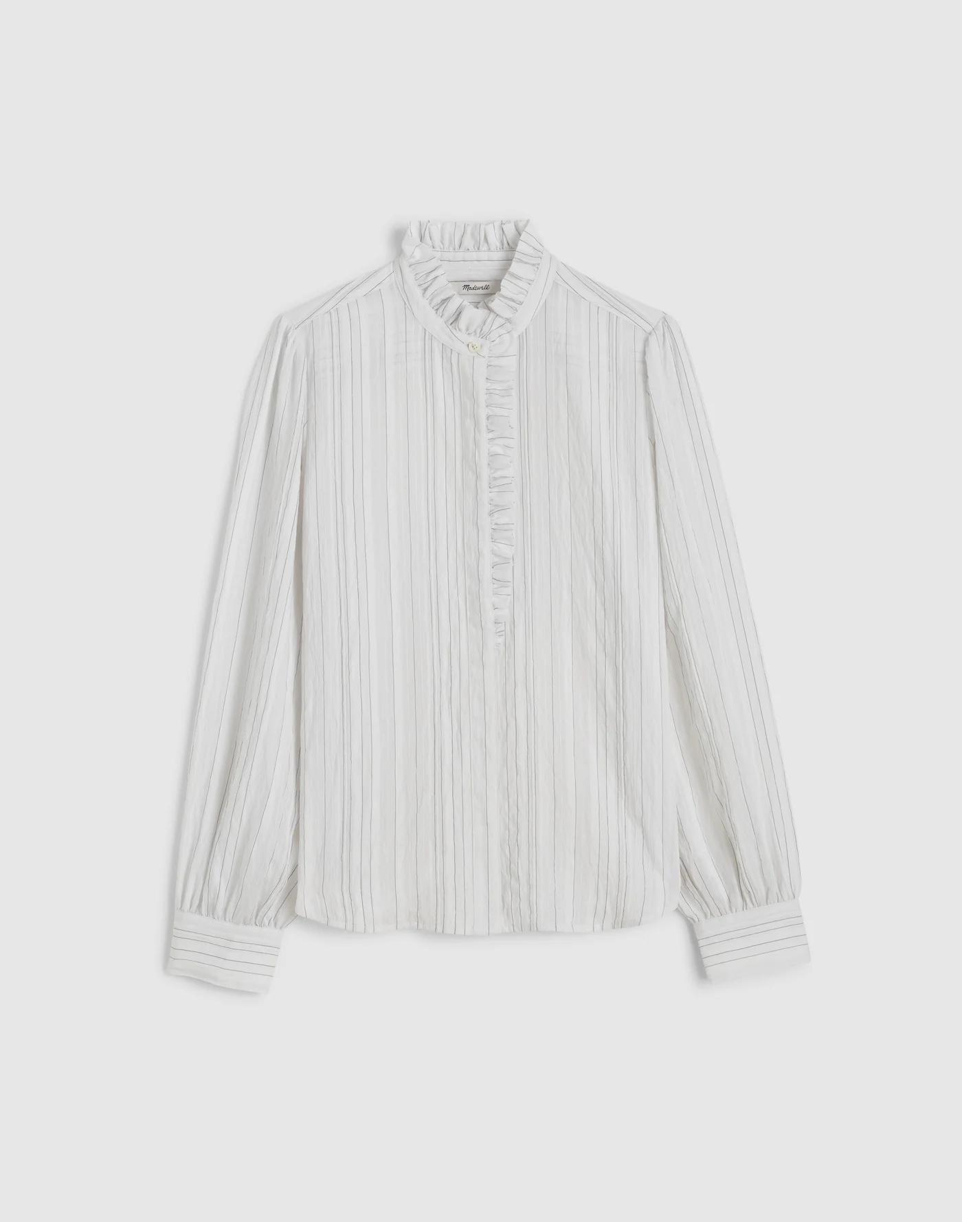 Ruffled Button-Up Top Product Image