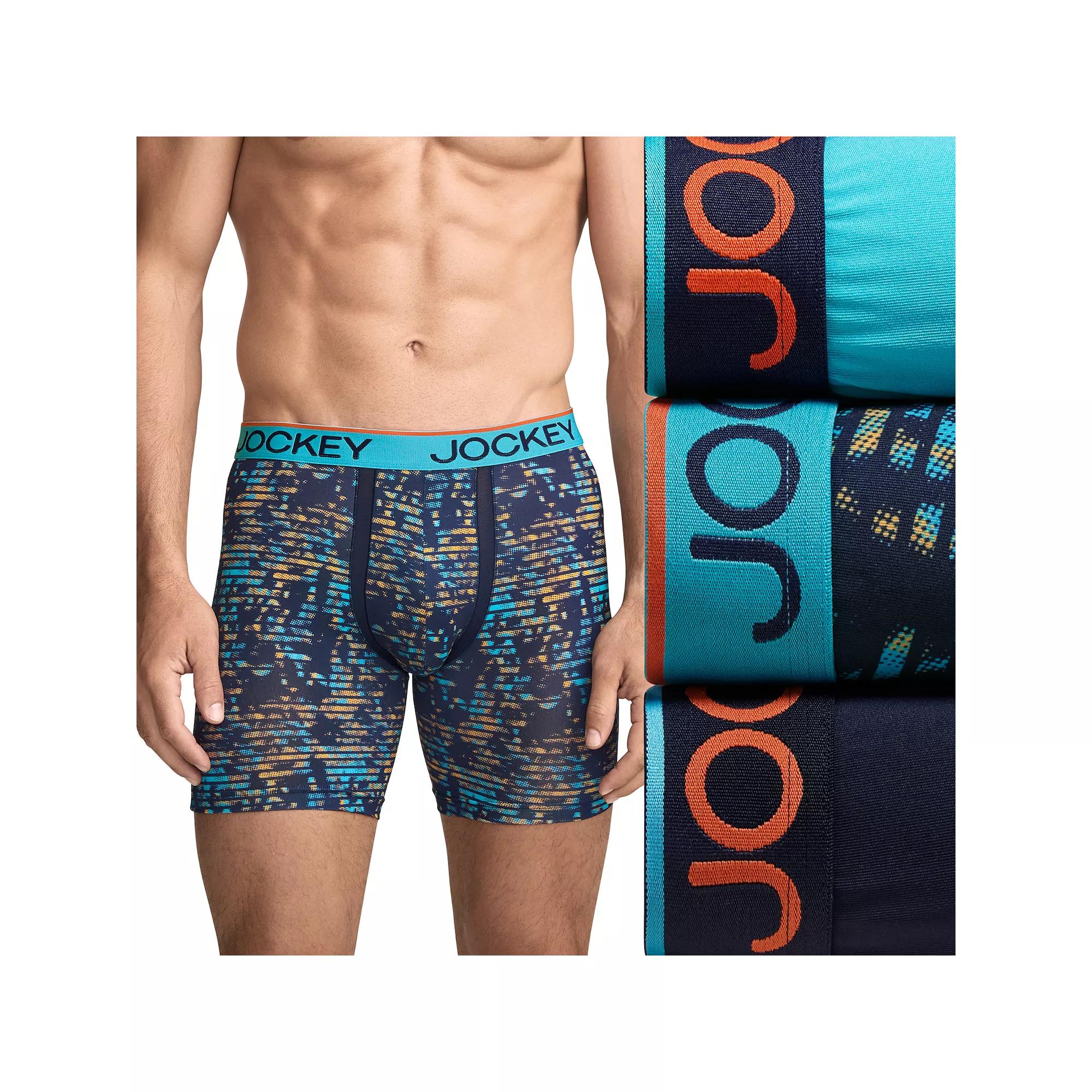 Men's Jockey 3-Pack Chafe Proof Pouch Microfiber 6" Boxer Brief,  Product Image