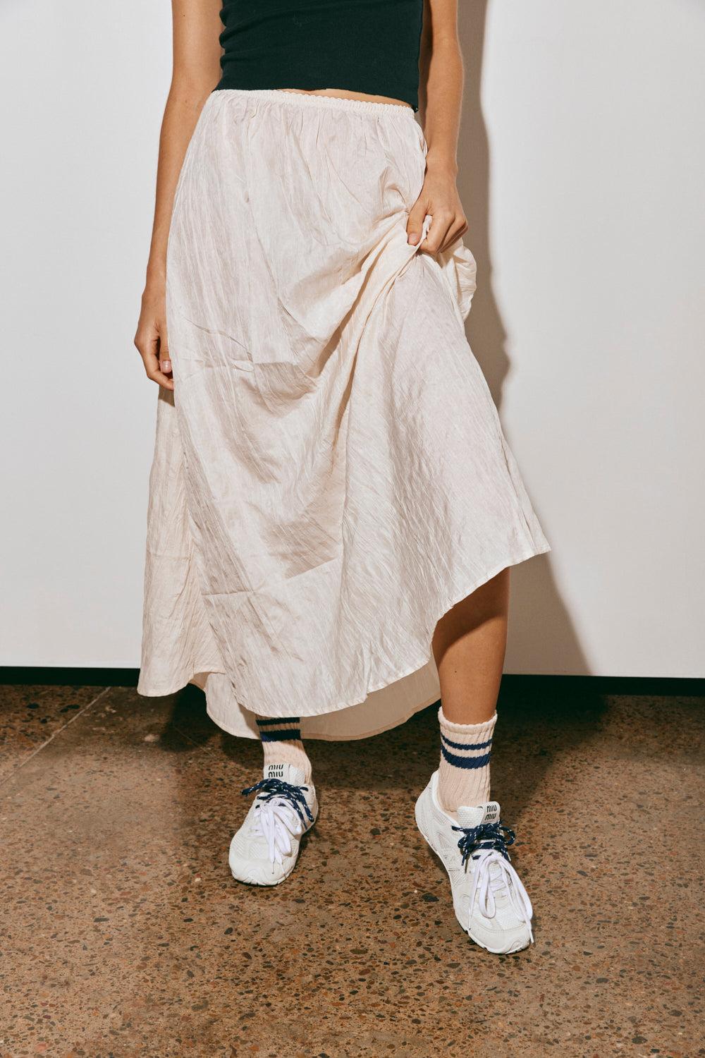 Solara Midi Skirt Cream Product Image