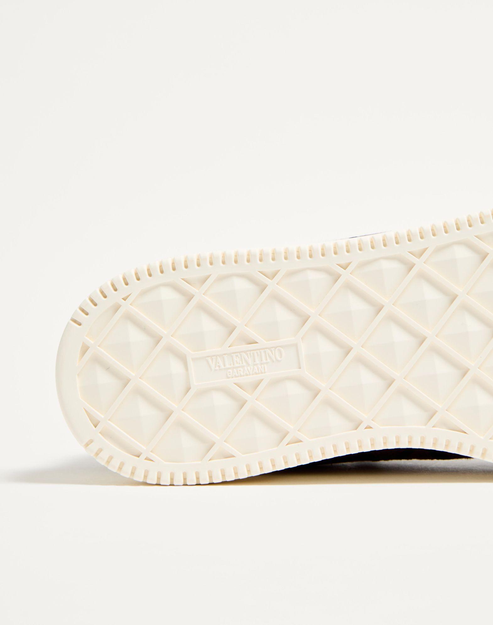 One Stud Xl Low-Top Sneaker In Nappa Leather And Toile Iconographe Fabric Product Image