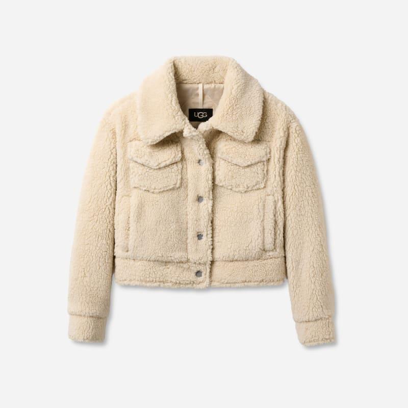 UGG Womens UGG Frankie Short Trucker Jacket - Womens Beige/Beige Product Image