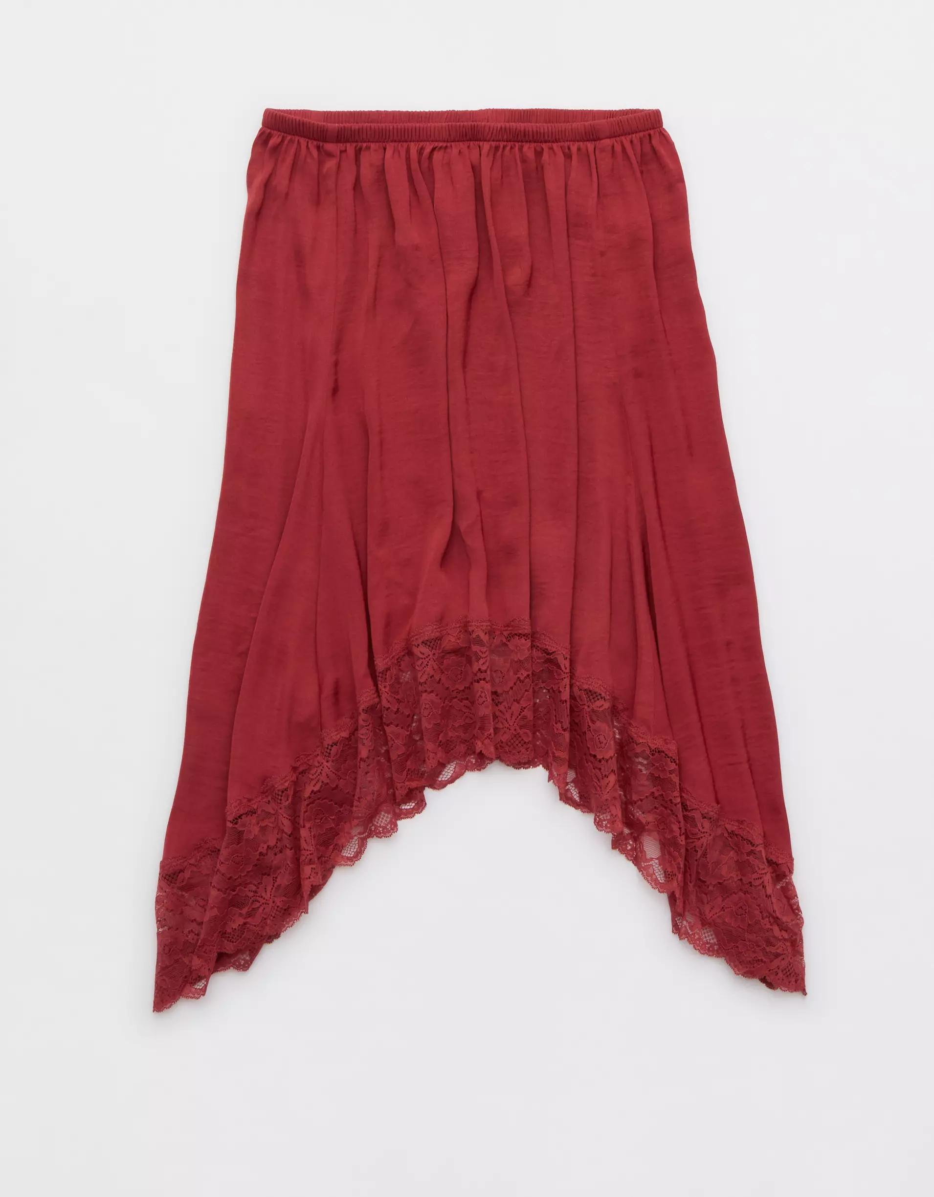 Aerie Handkerchief Midi Skirt Product Image
