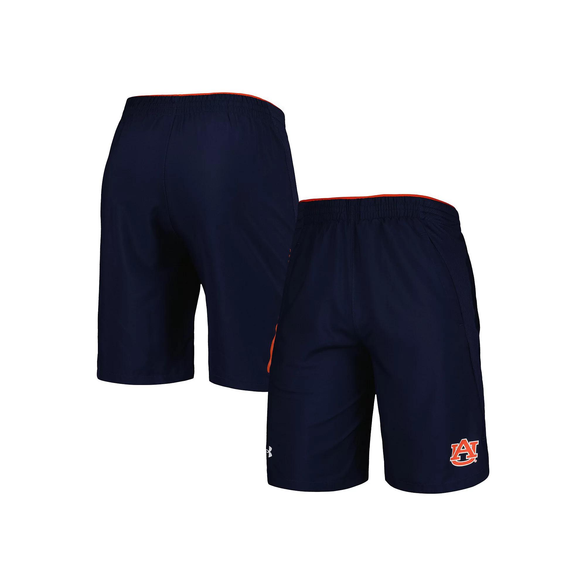 Men's Under Armour Navy Auburn Tigers Woven Shorts, Size: 2XL, Blue Product Image