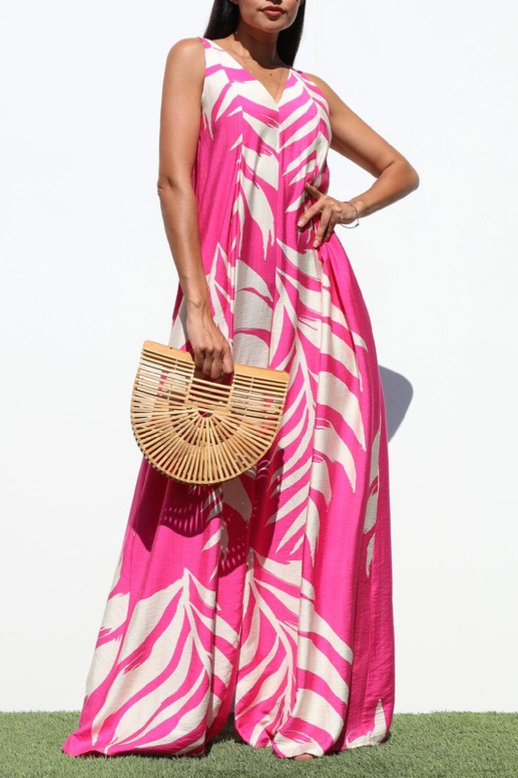 Pink Pocketed Jumpsuit Product Image