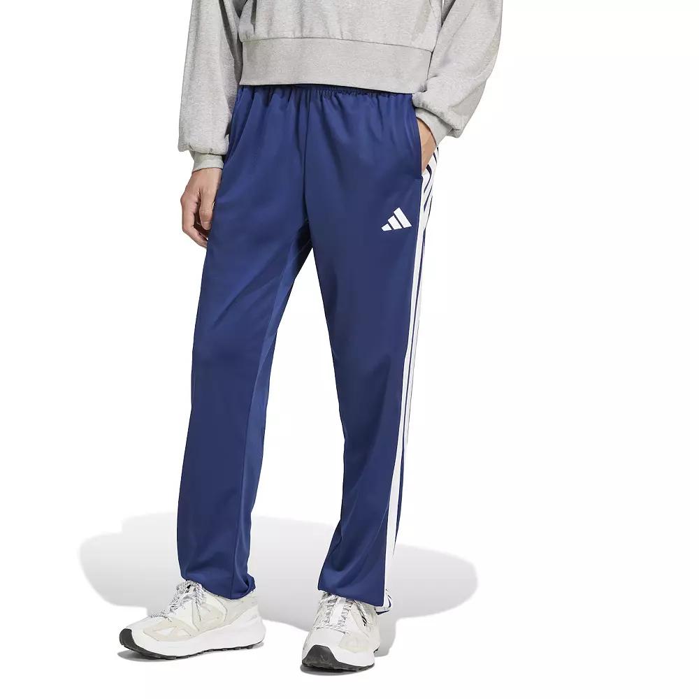 Big & Tall adidas 3-Stripes Tricot Open Hem Track Pants, Men's,  Product Image