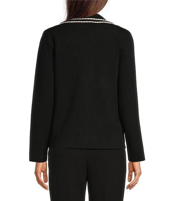 Anne Klein Braid Trim Notch Collar Blazer Product Image