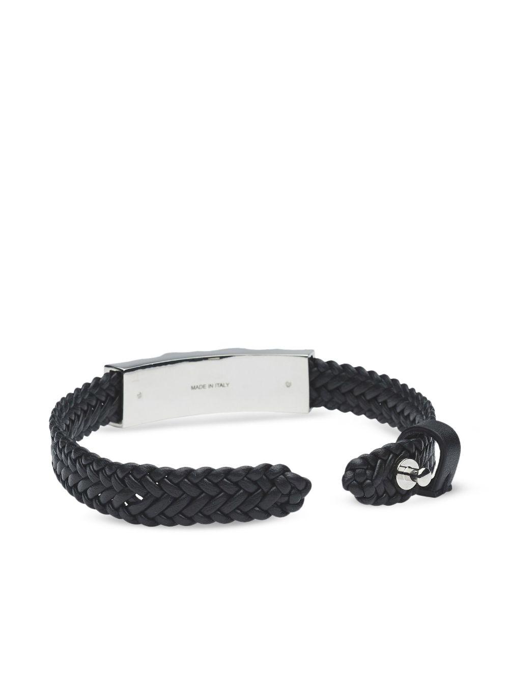 logo-engraved leather bracelet  Product Image