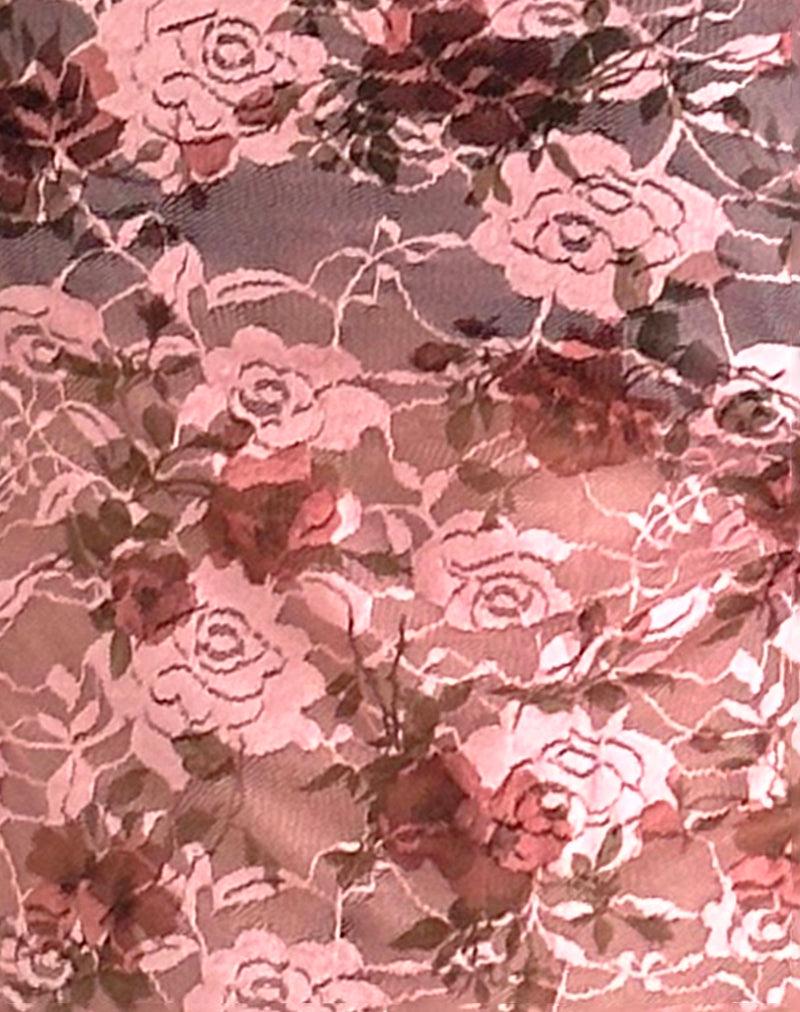 Magita Top in Pink Lace Floral Bloom Female Product Image