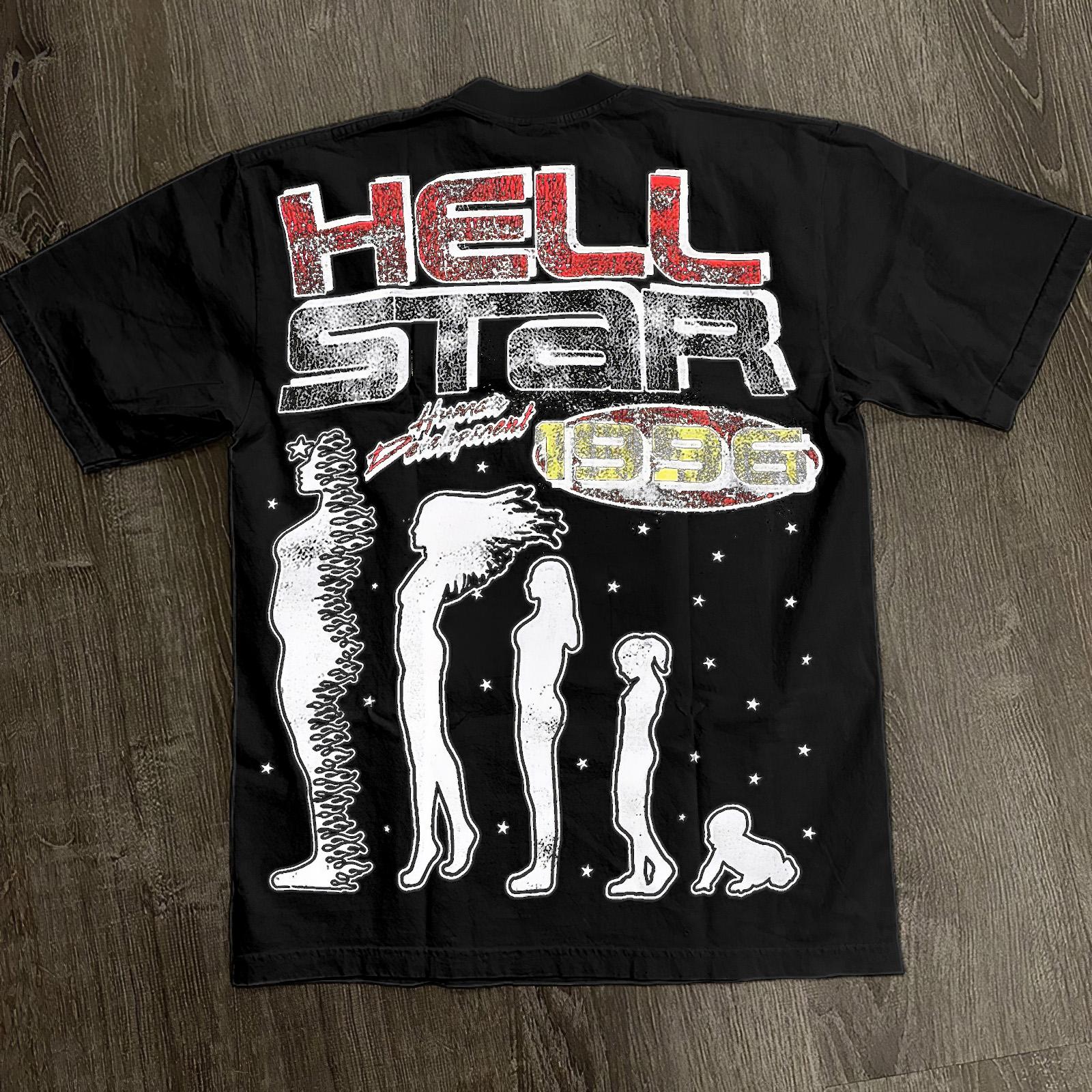 Y2k Vintage Hellstar 1996 Graphic Cotton T-Shirt Product Image